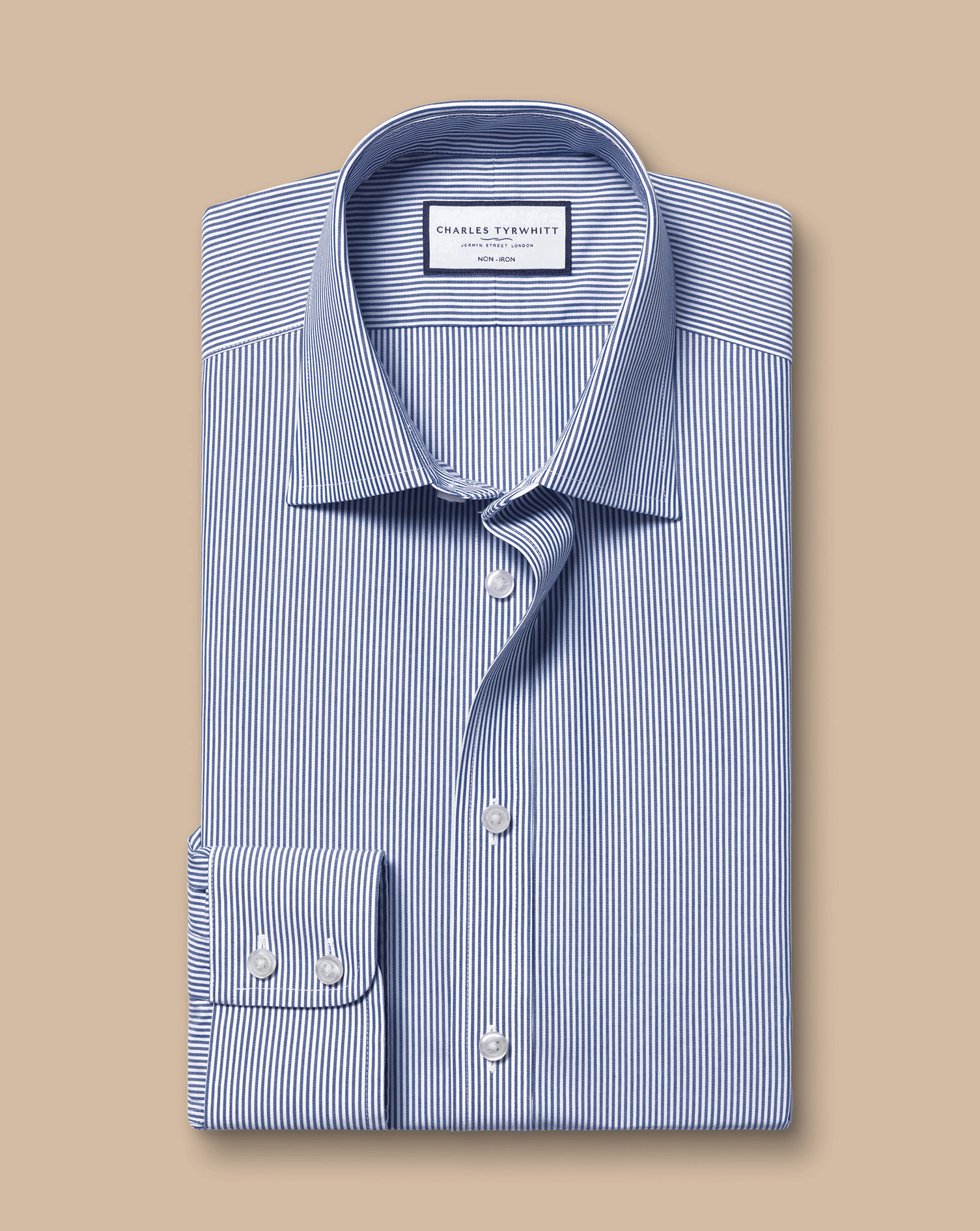 Non-Iron Bengal Stripe Shirt - Royal Blue