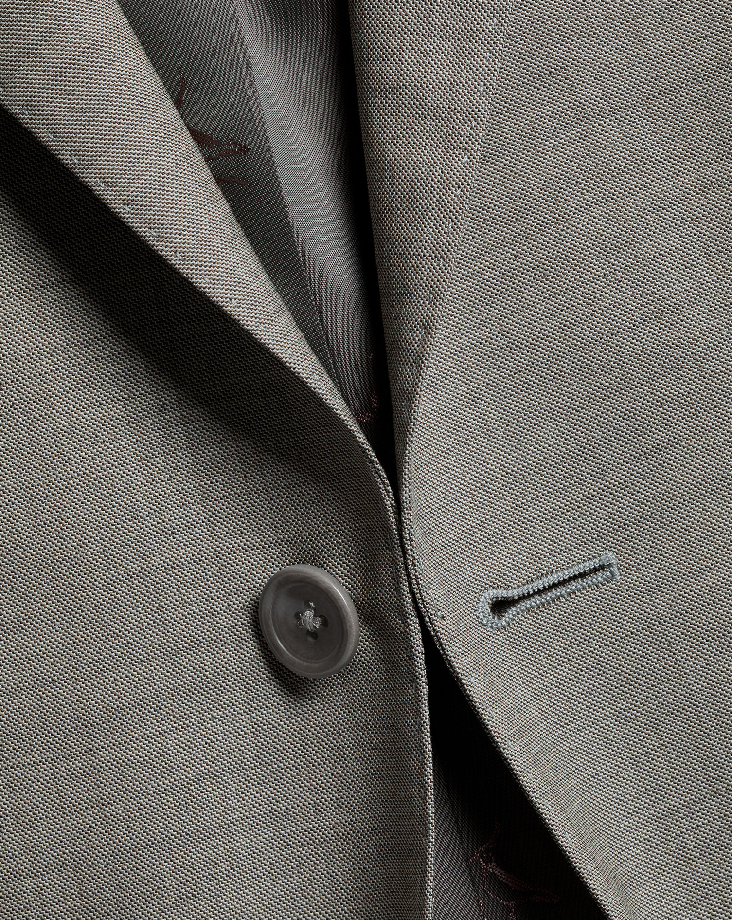 Sharkskin Suit Jacket - Light Grey