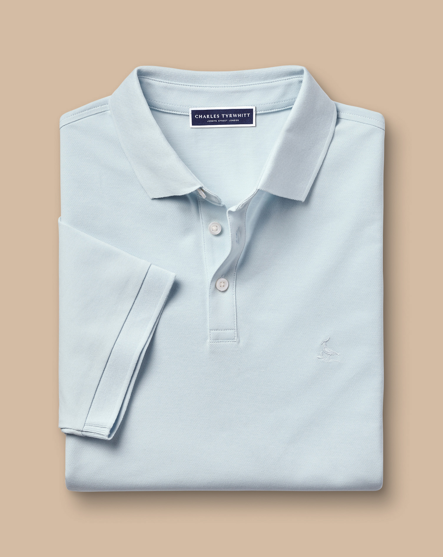 Tyrwhitt Pique Polo - Ice Blue