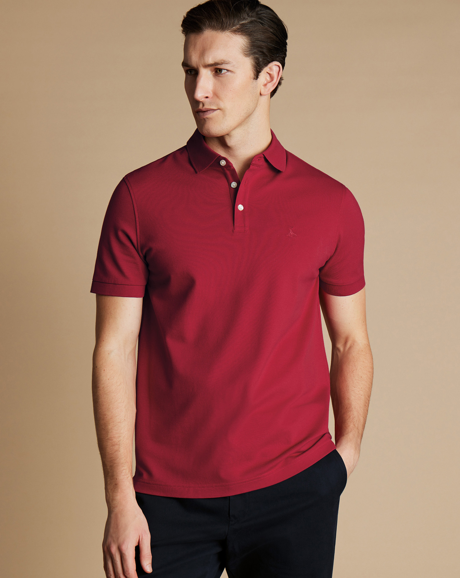 Tyrwhitt Pique Polo - Red