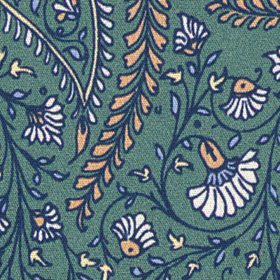 Paisley Print Poplin - Sage Green