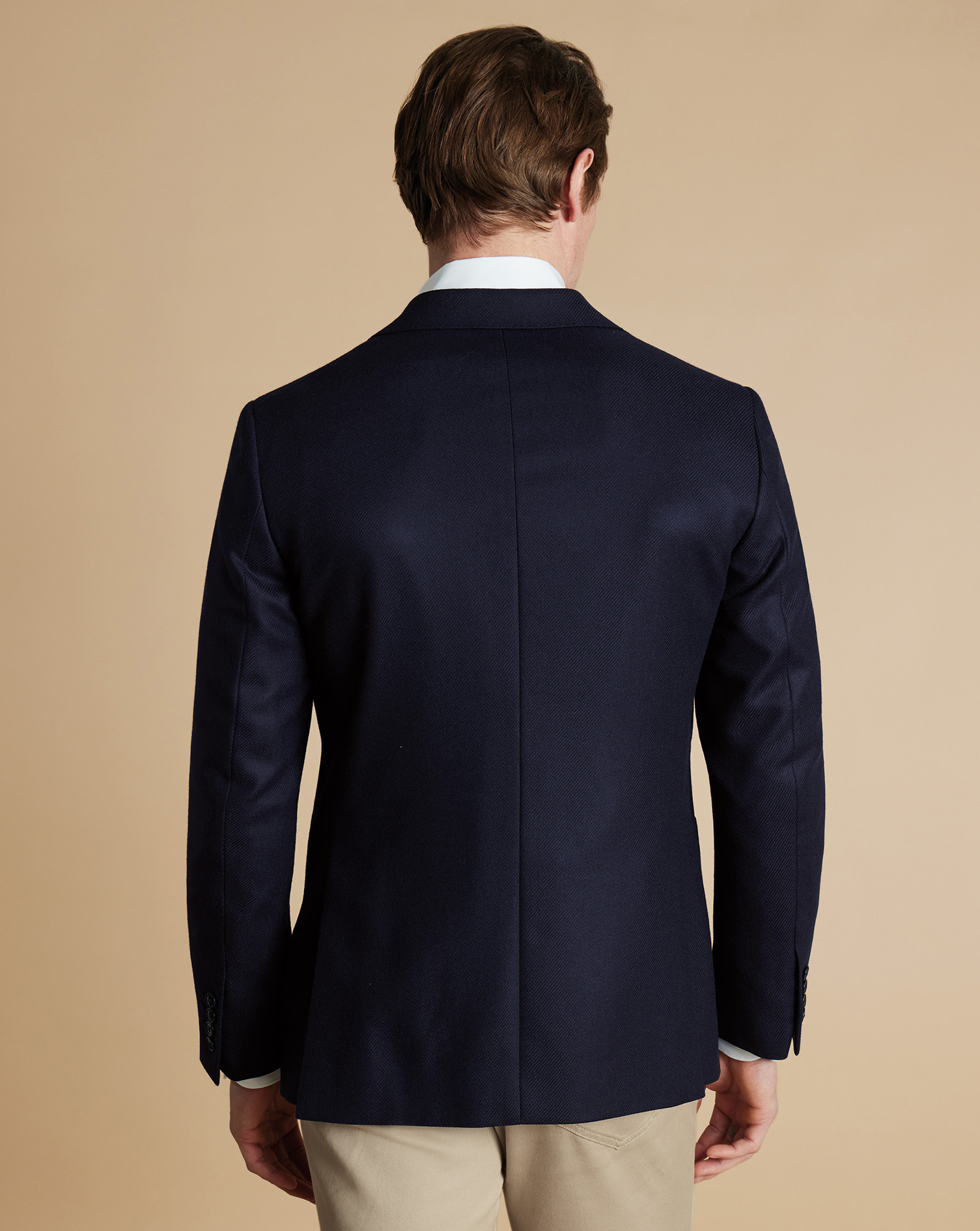 Wool Silk Jacket - French Navy