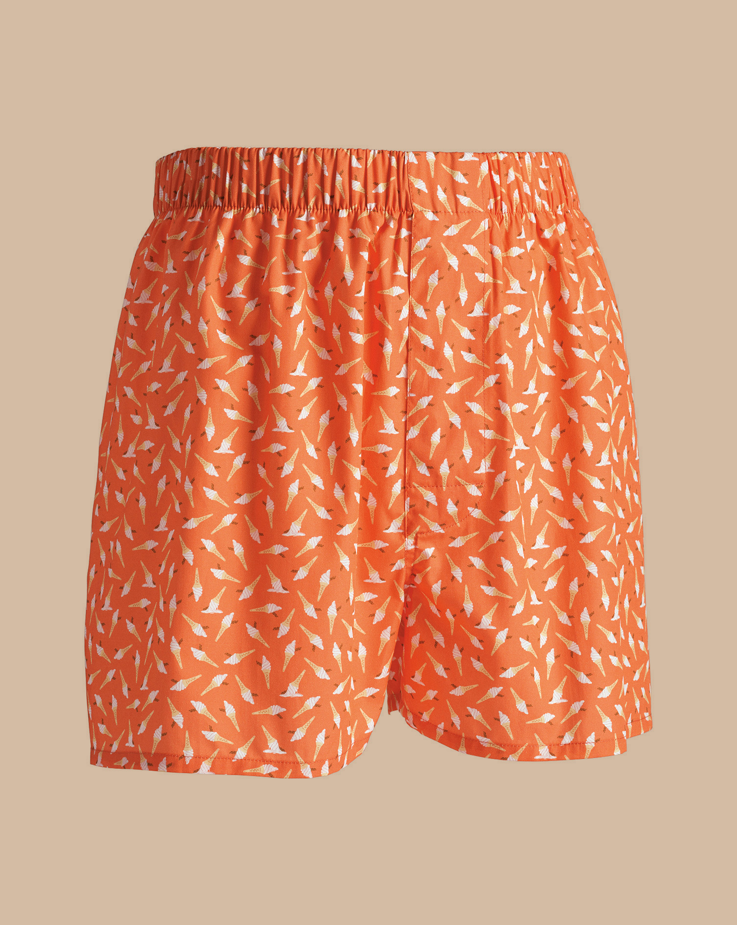 Ice Cream Woven Boxers  - Orange