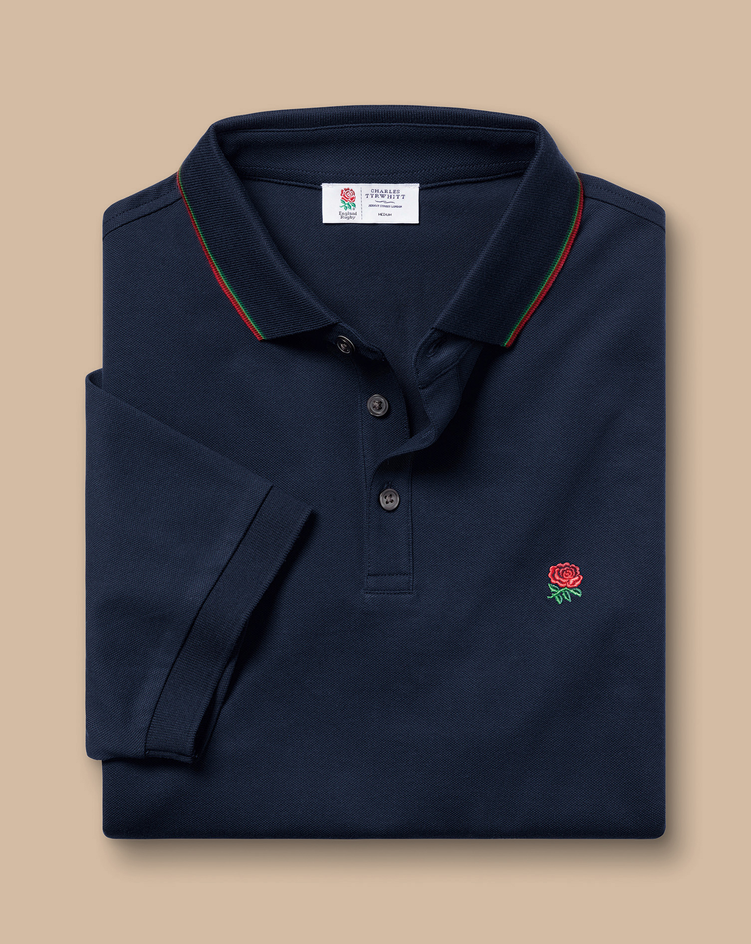 England Rugby Pique Polo - Navy