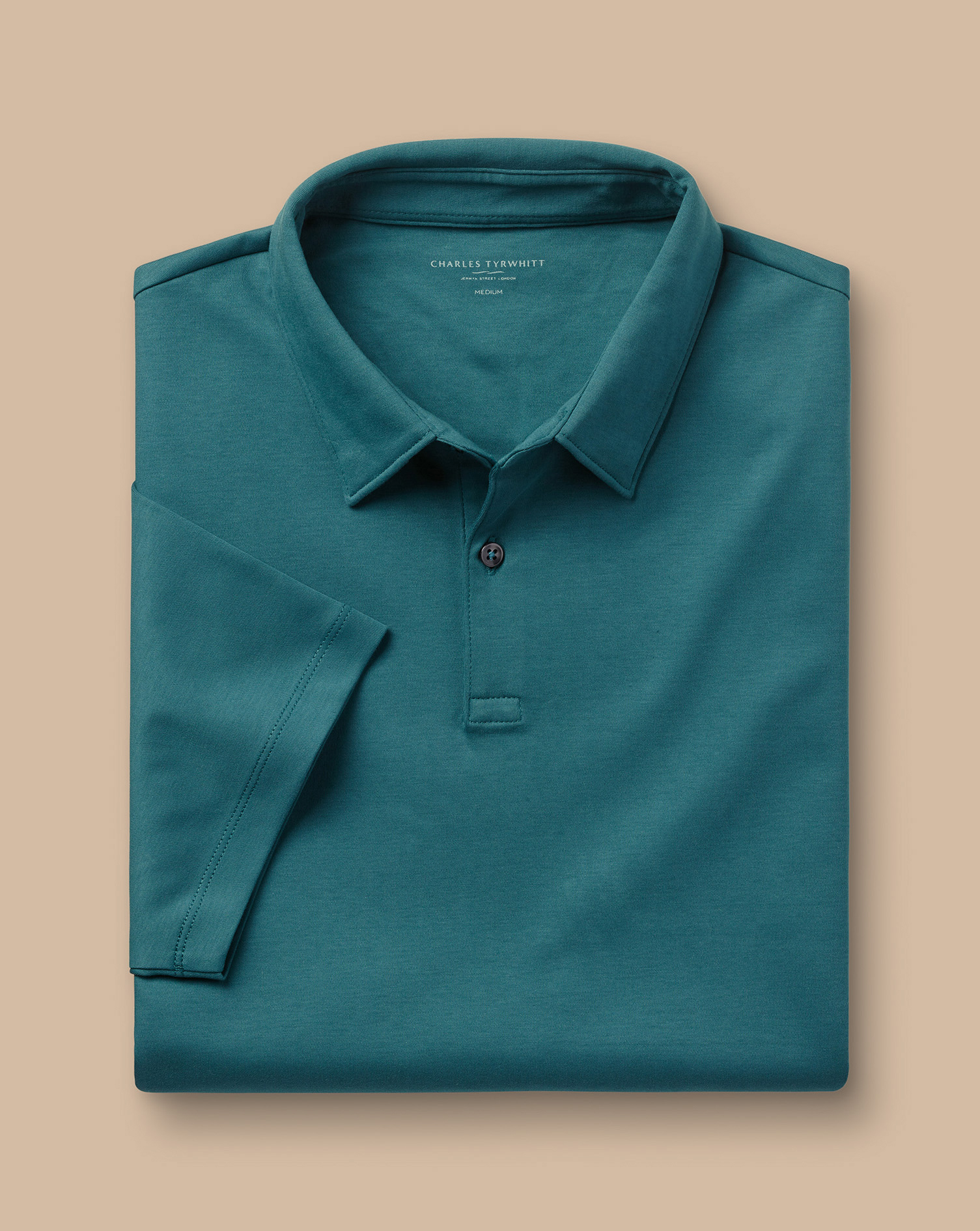 Smart Jersey Polo - Teal Green