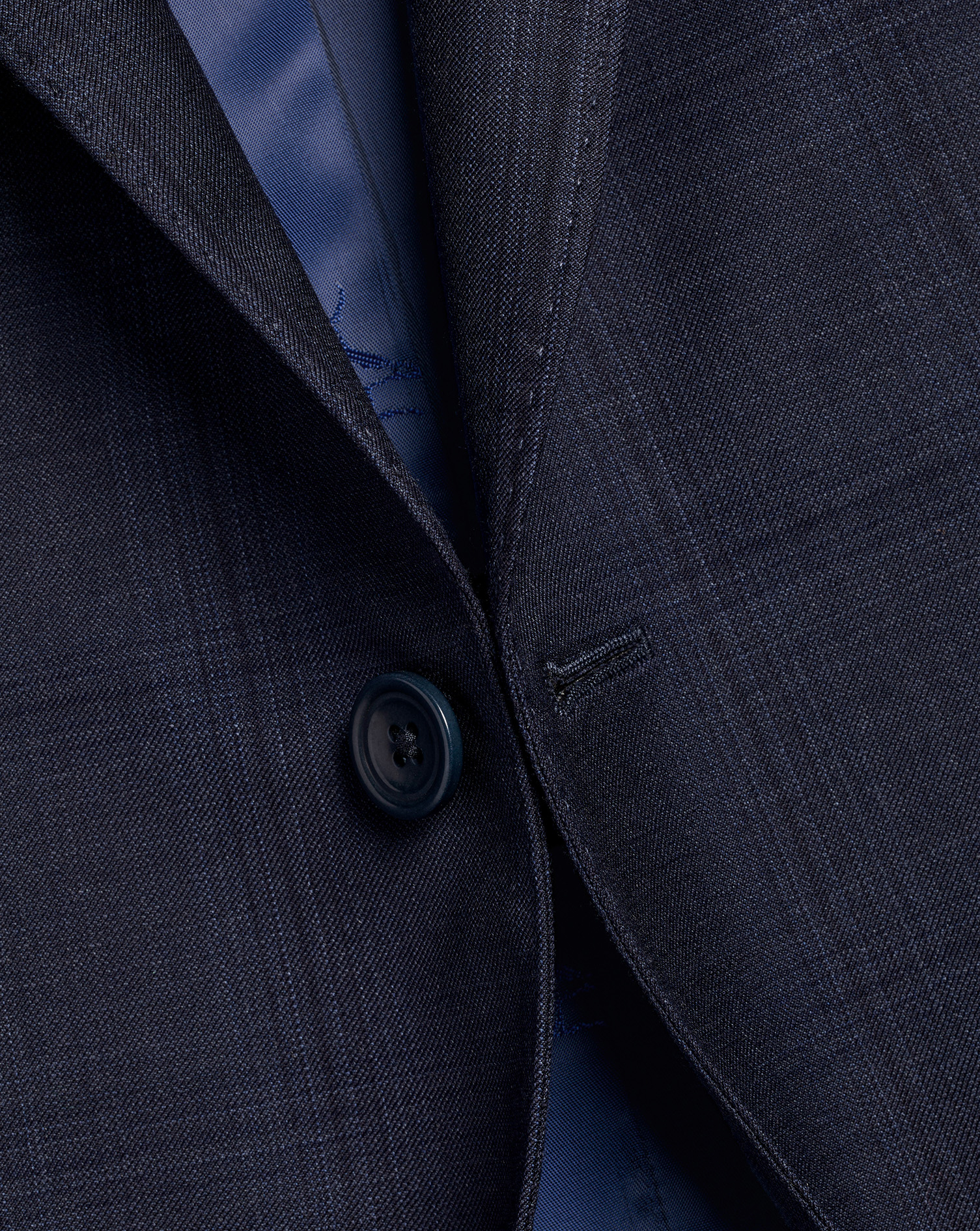 Ultimate Performance Check Suit Jacket - Navy