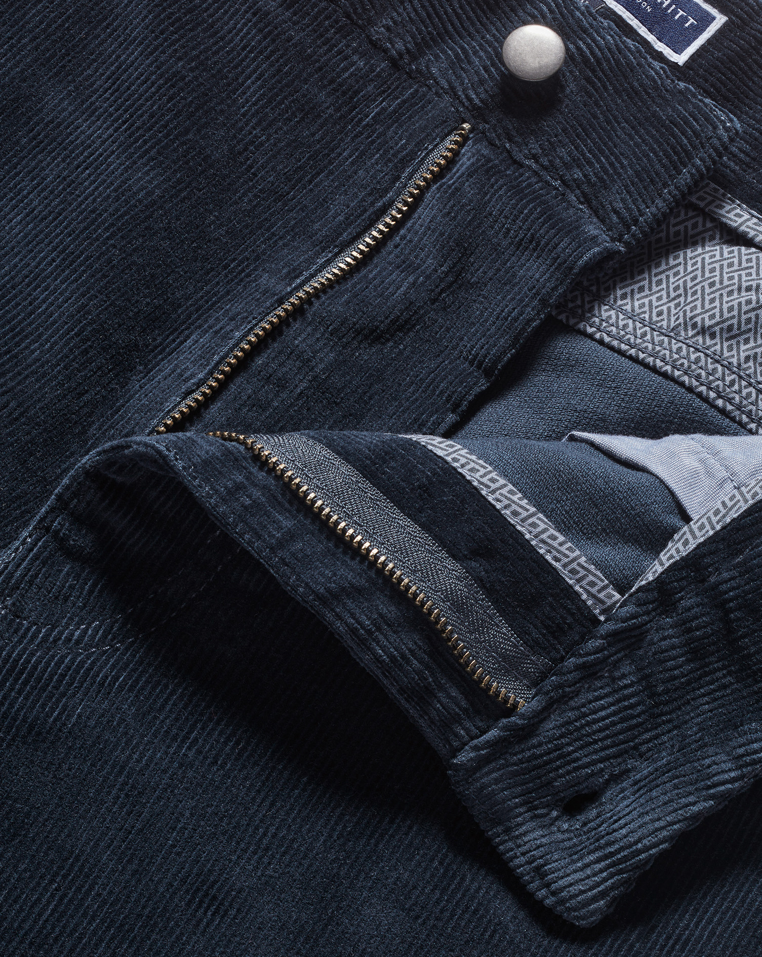 Cord 5 Pocket Jeans - Navy