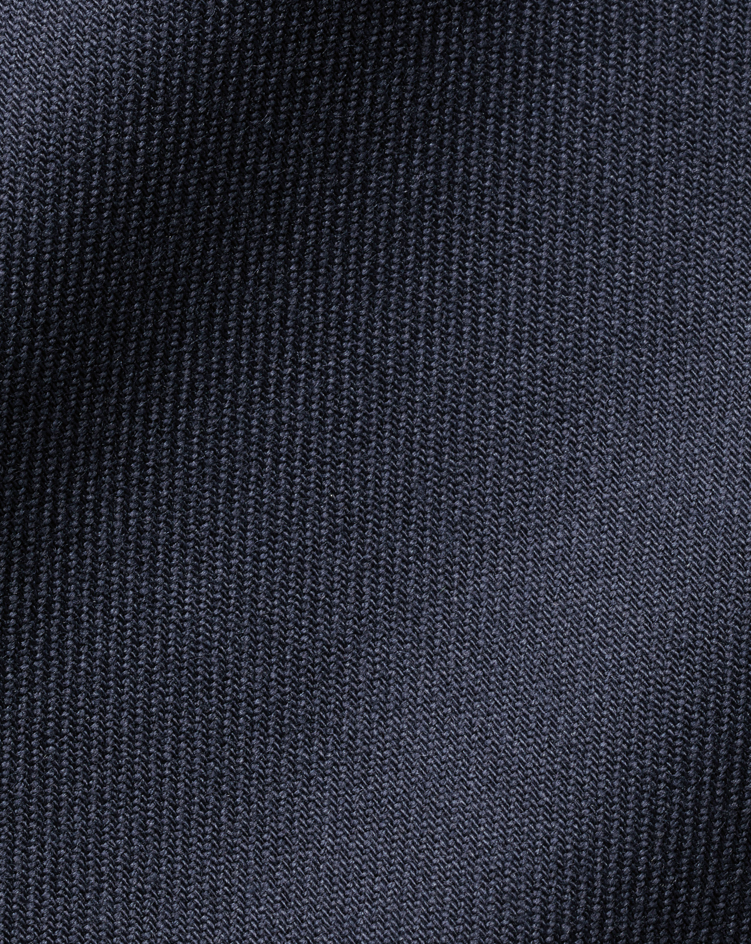 Semi-Cutaway Collar Non-Iron Twill Shirt with Printed Trim - Navy