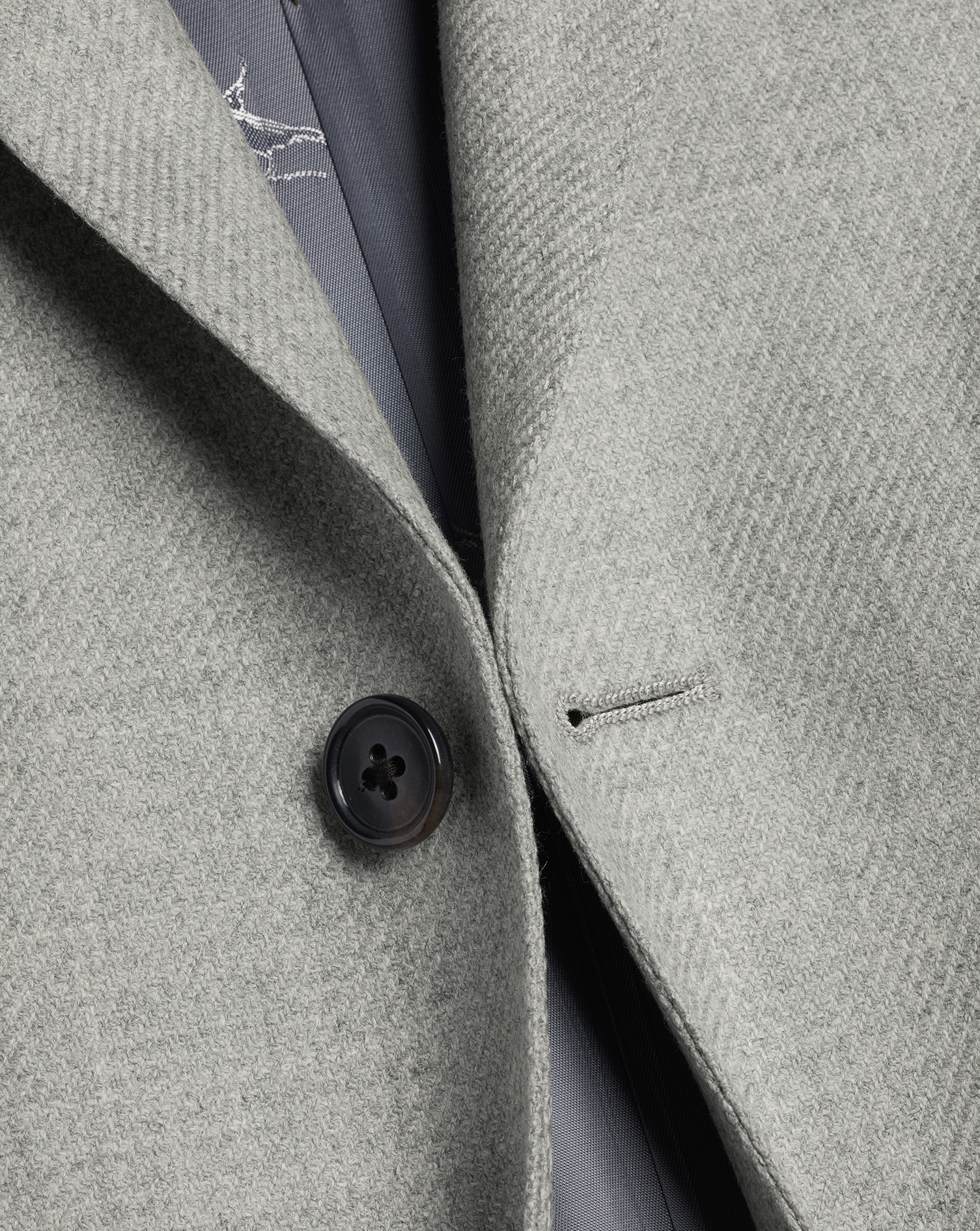 Wool Silk Jacket - Silver Grey