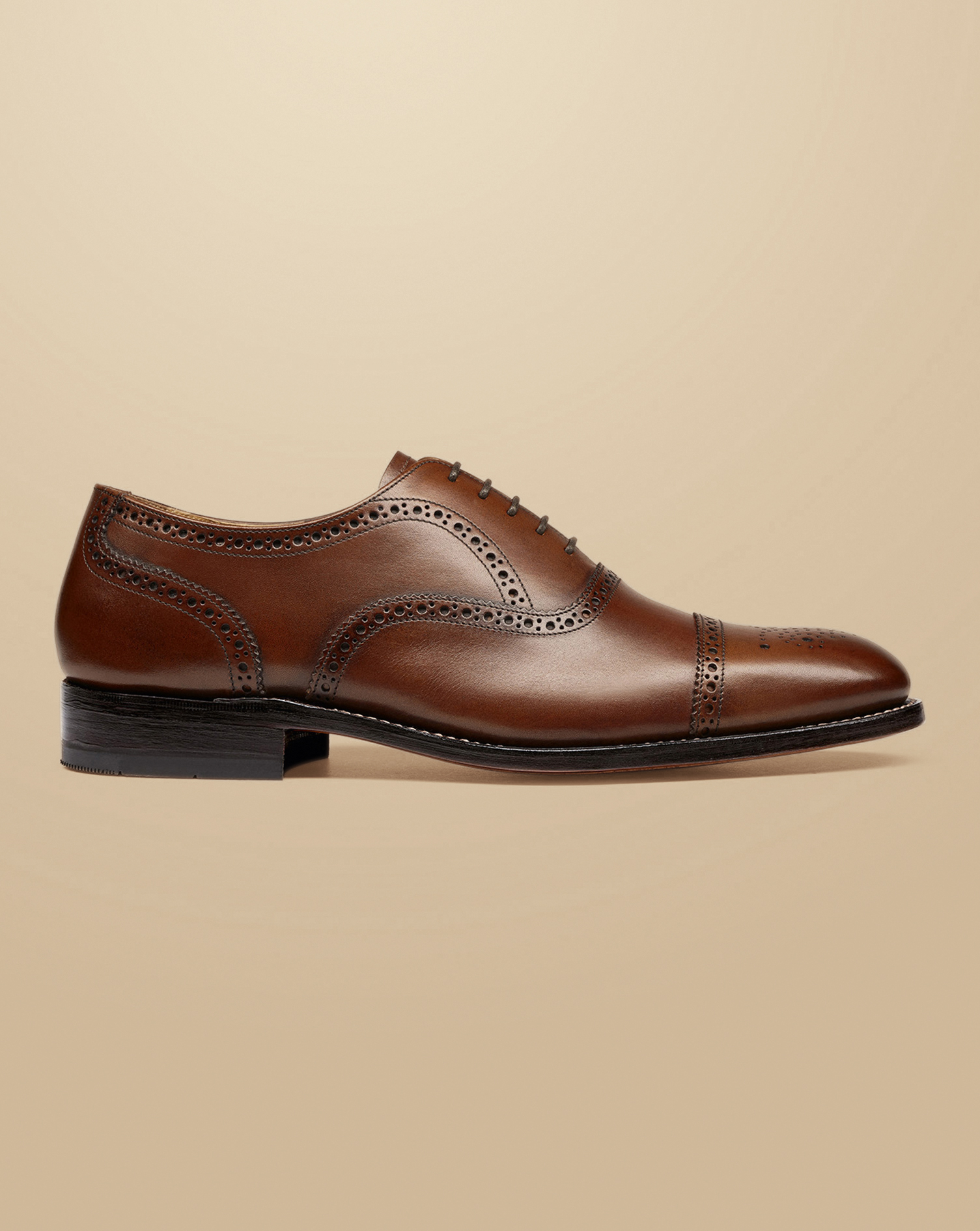 Dark tan clearance oxford shoes