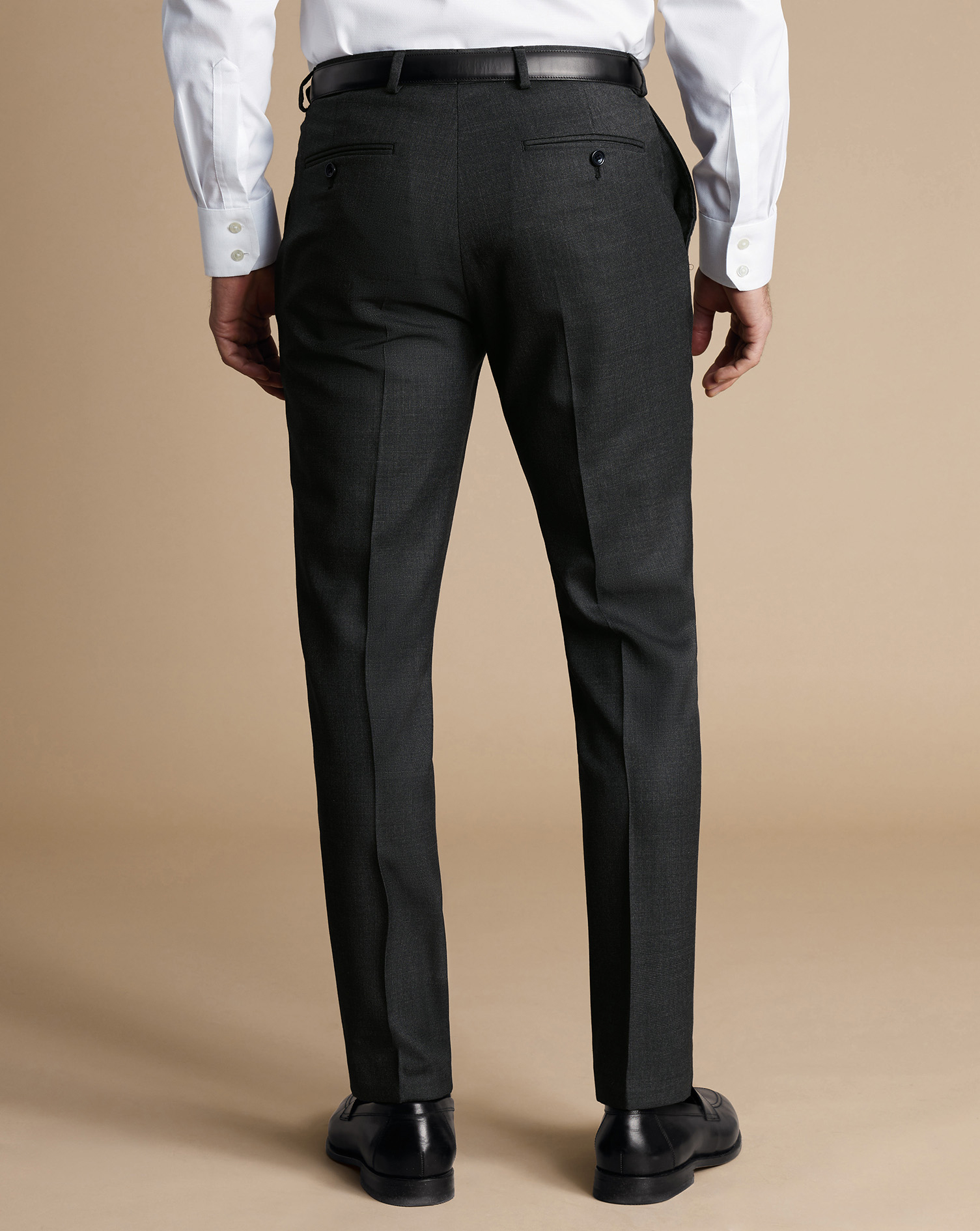 Ultimate Performance End-on-End Suit Trousers - Charcoal Grey