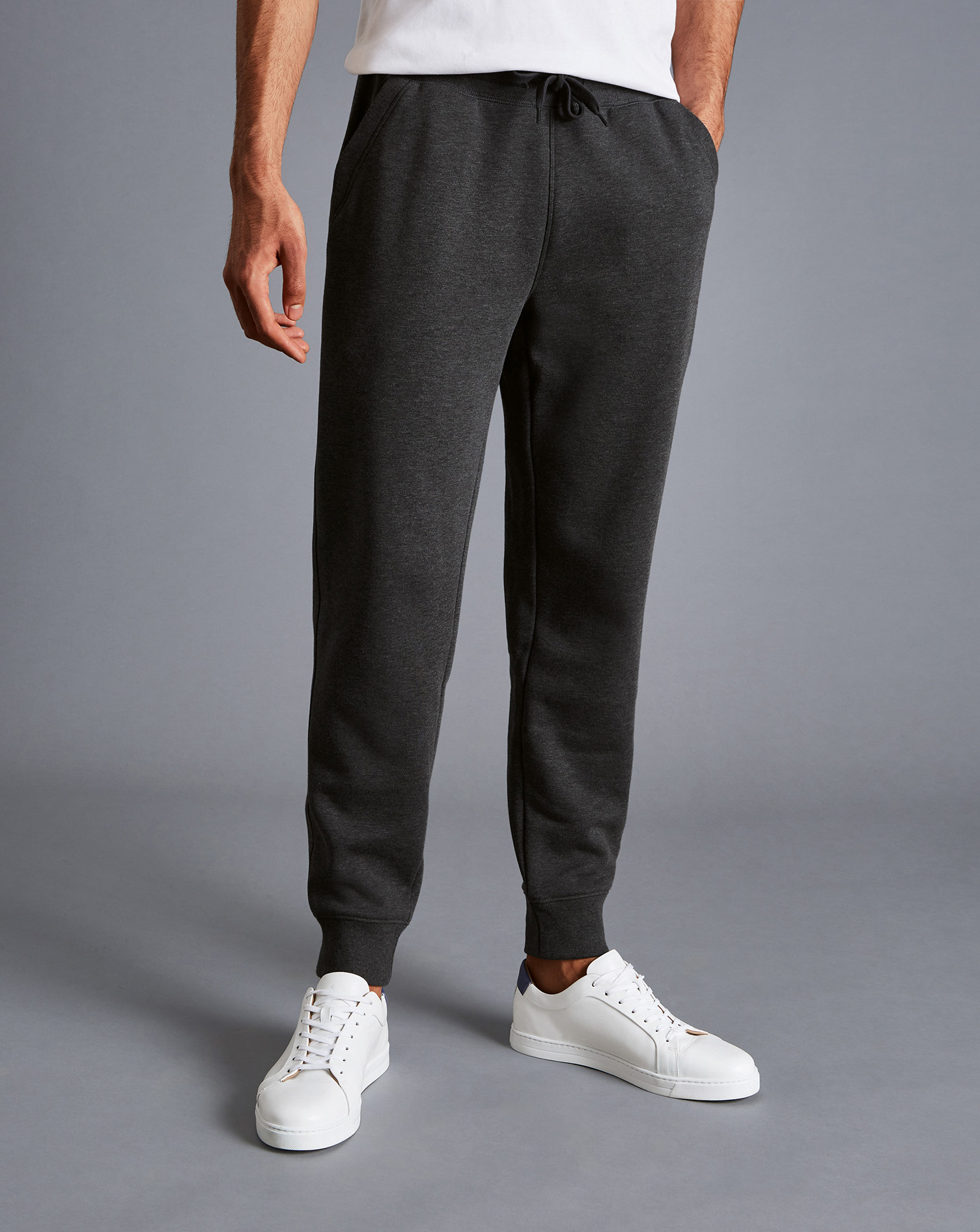 Jersey Joggers - Dark Grey Melange