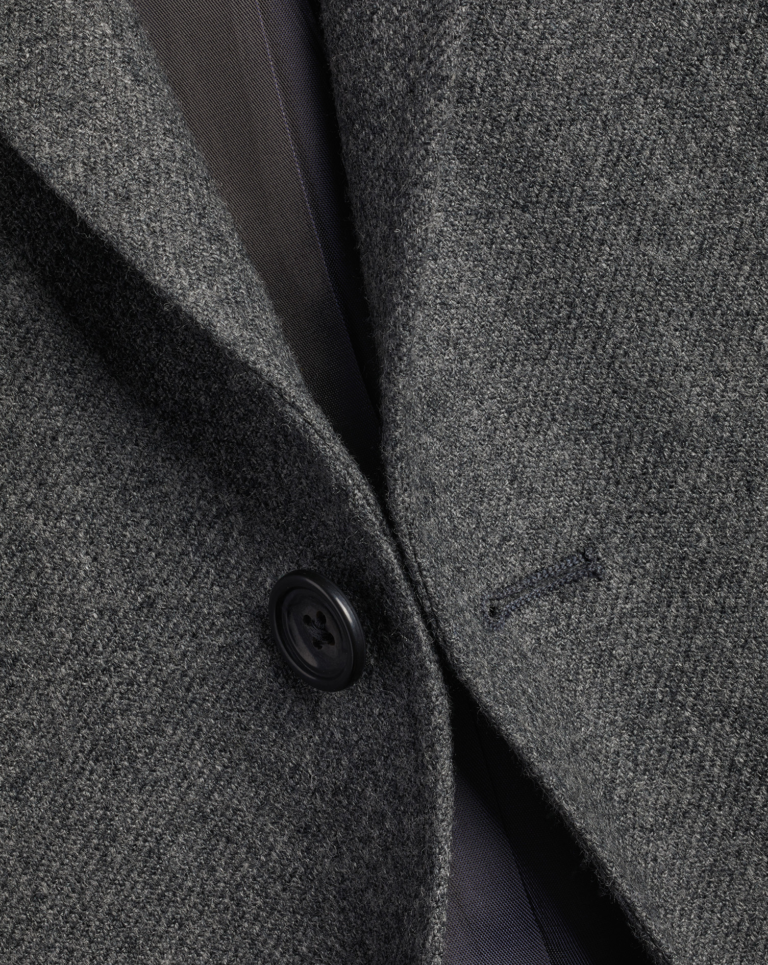 Twill Wool Texture Jacket - Grey