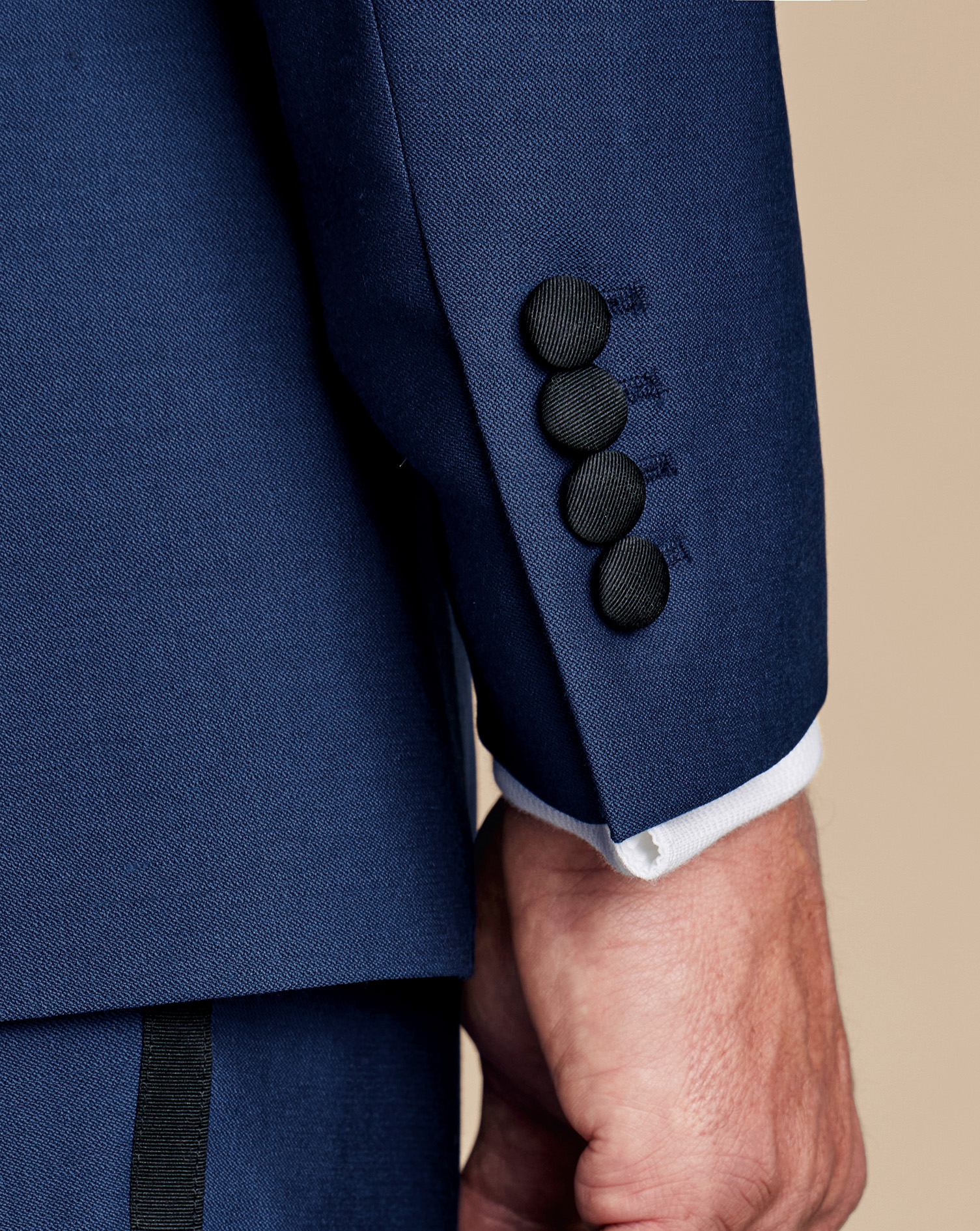 Peak Lapel Dinner Suit Jacket - Royal Blue