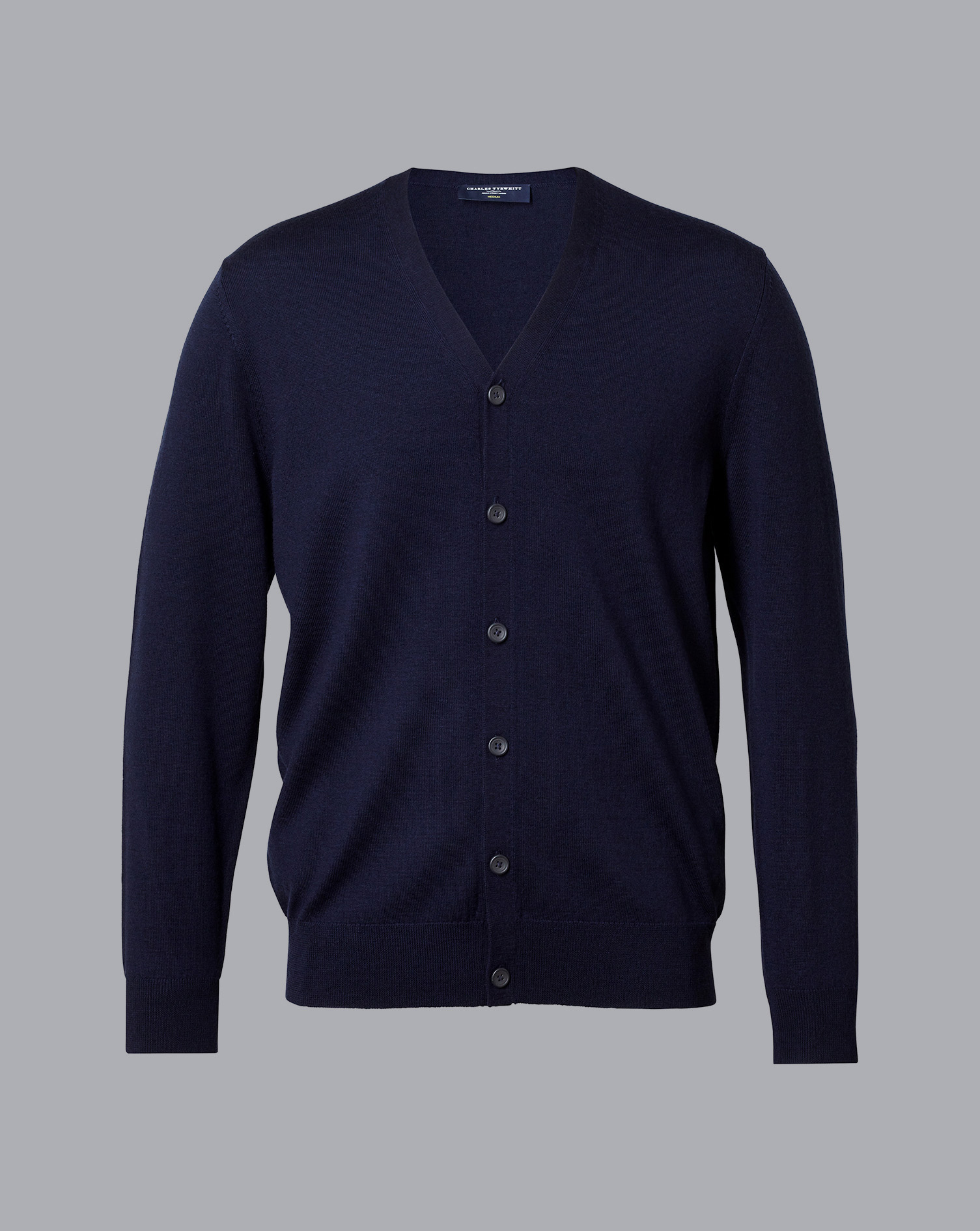 Merino Cardigan - Navy