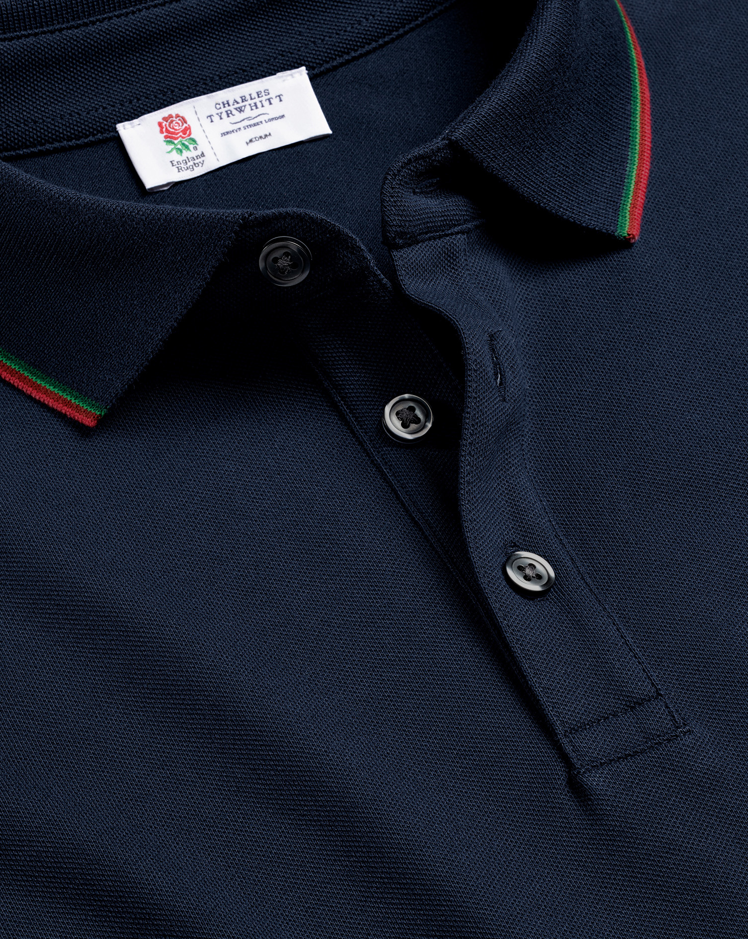 England Rugby Pique Polo - Navy