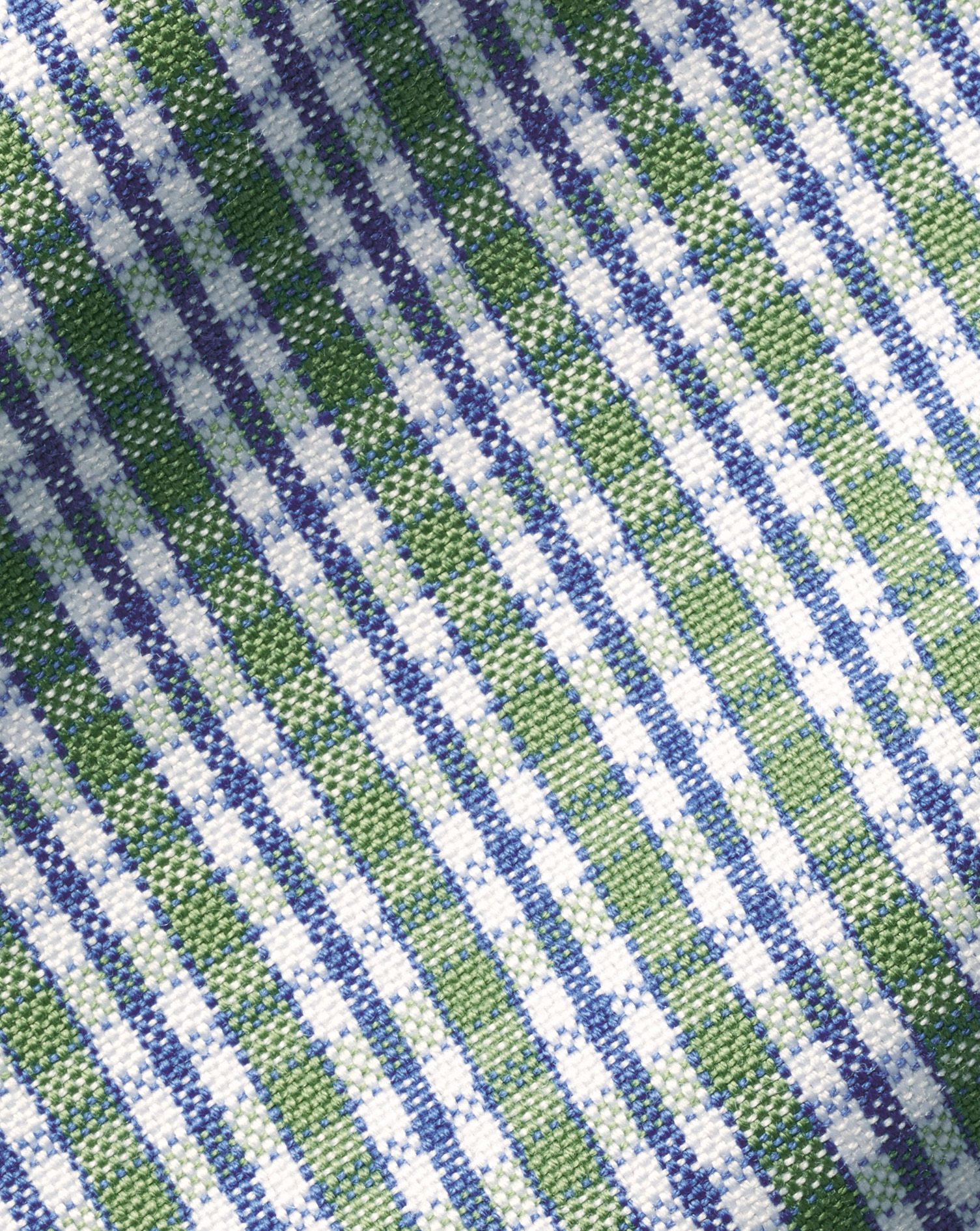 Button-Down Collar Non-Iron Check Oxford Shirt - Green