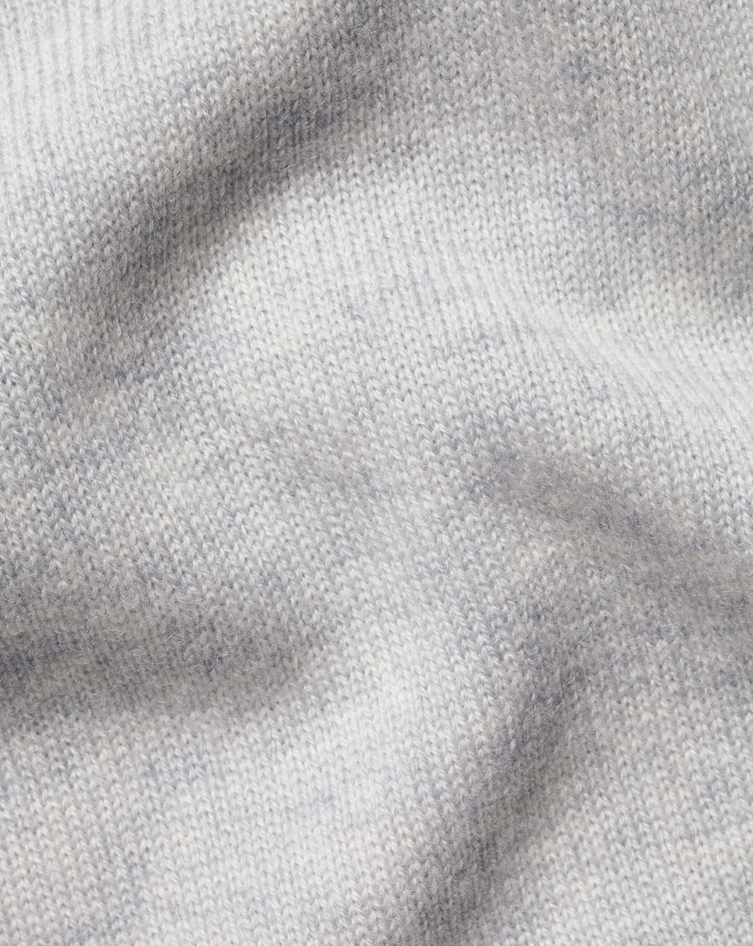 Merino Cashmere Crew Neck Jumper - Silver 