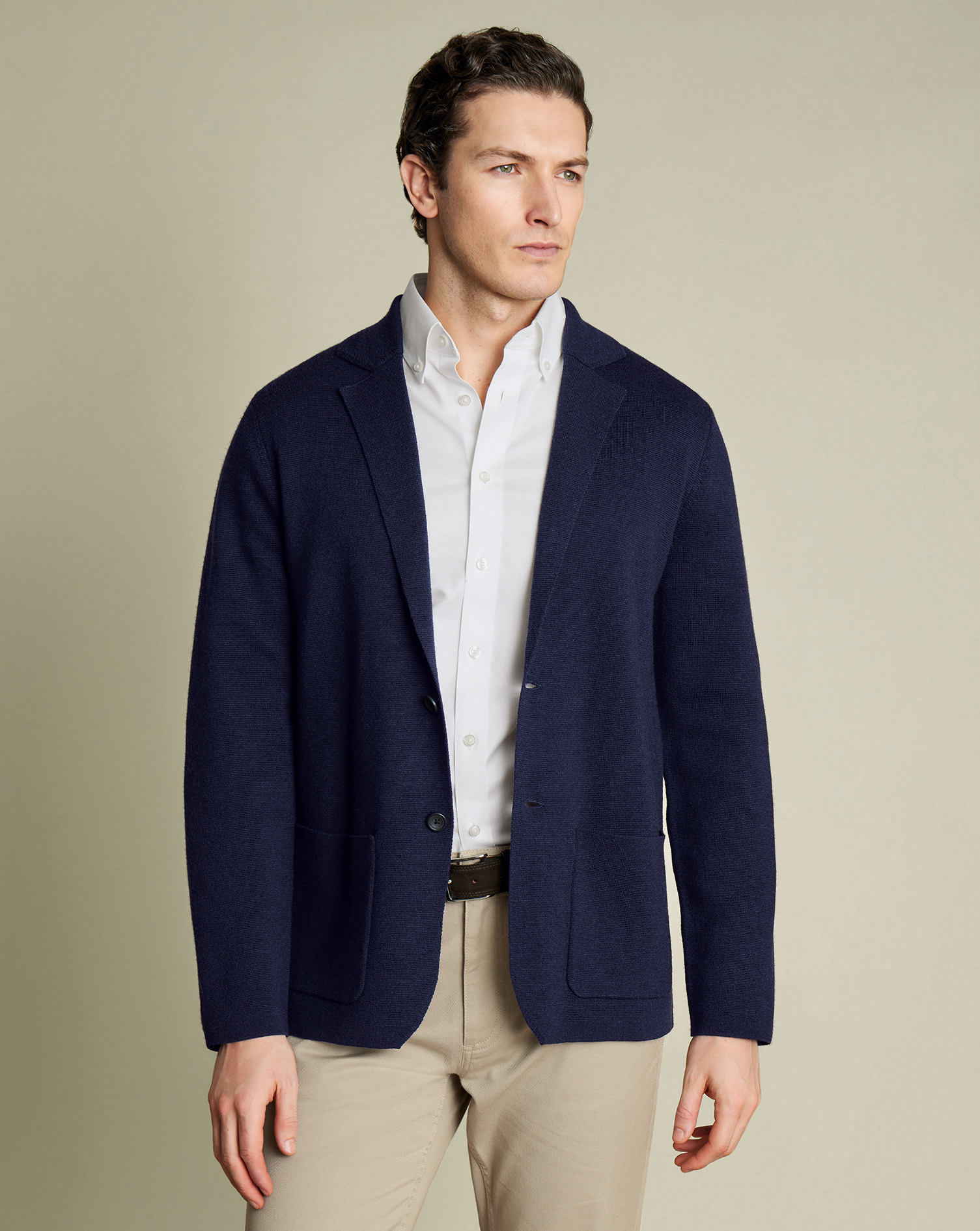 Charles Tyrwhitt Merino-Blazer - Marineblau