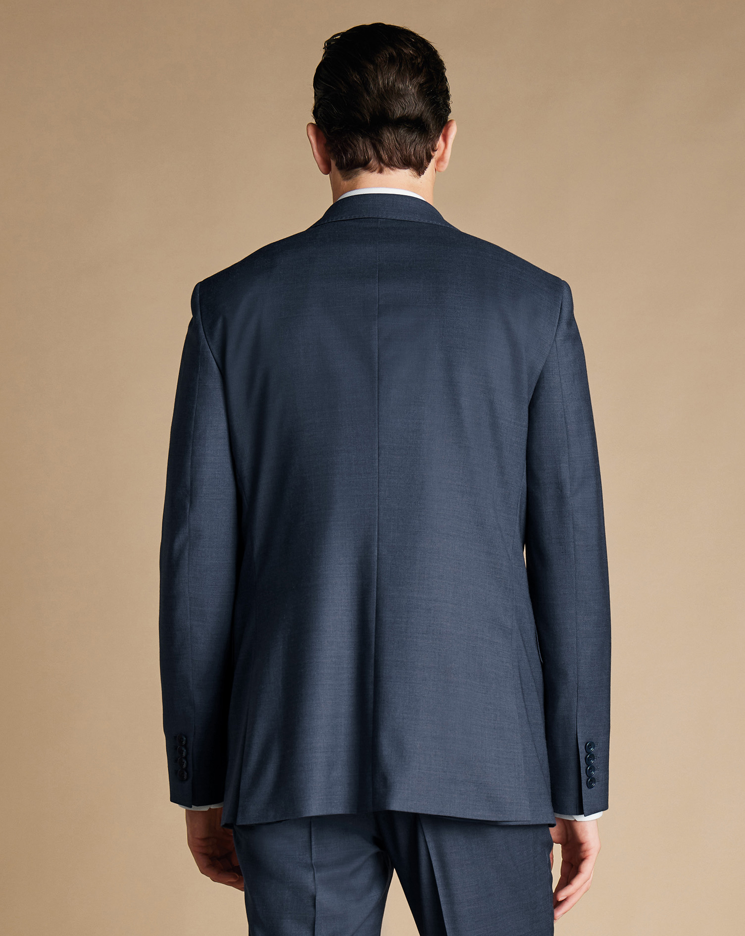 Italian Suit Jacket  - Heather Blue