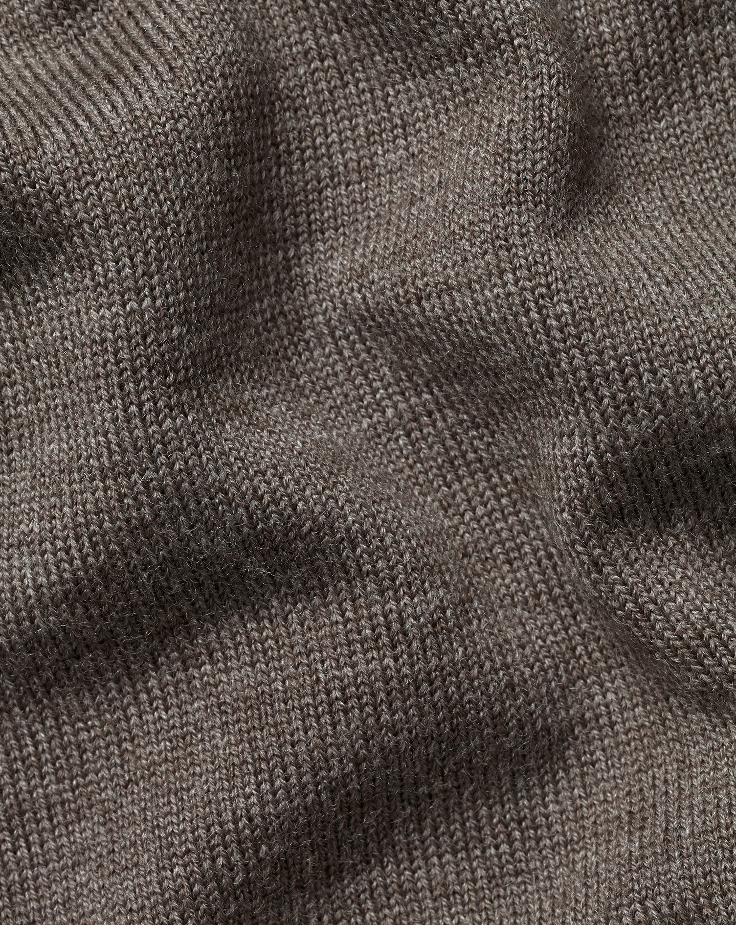 Merino Polo Jumper - Mocha