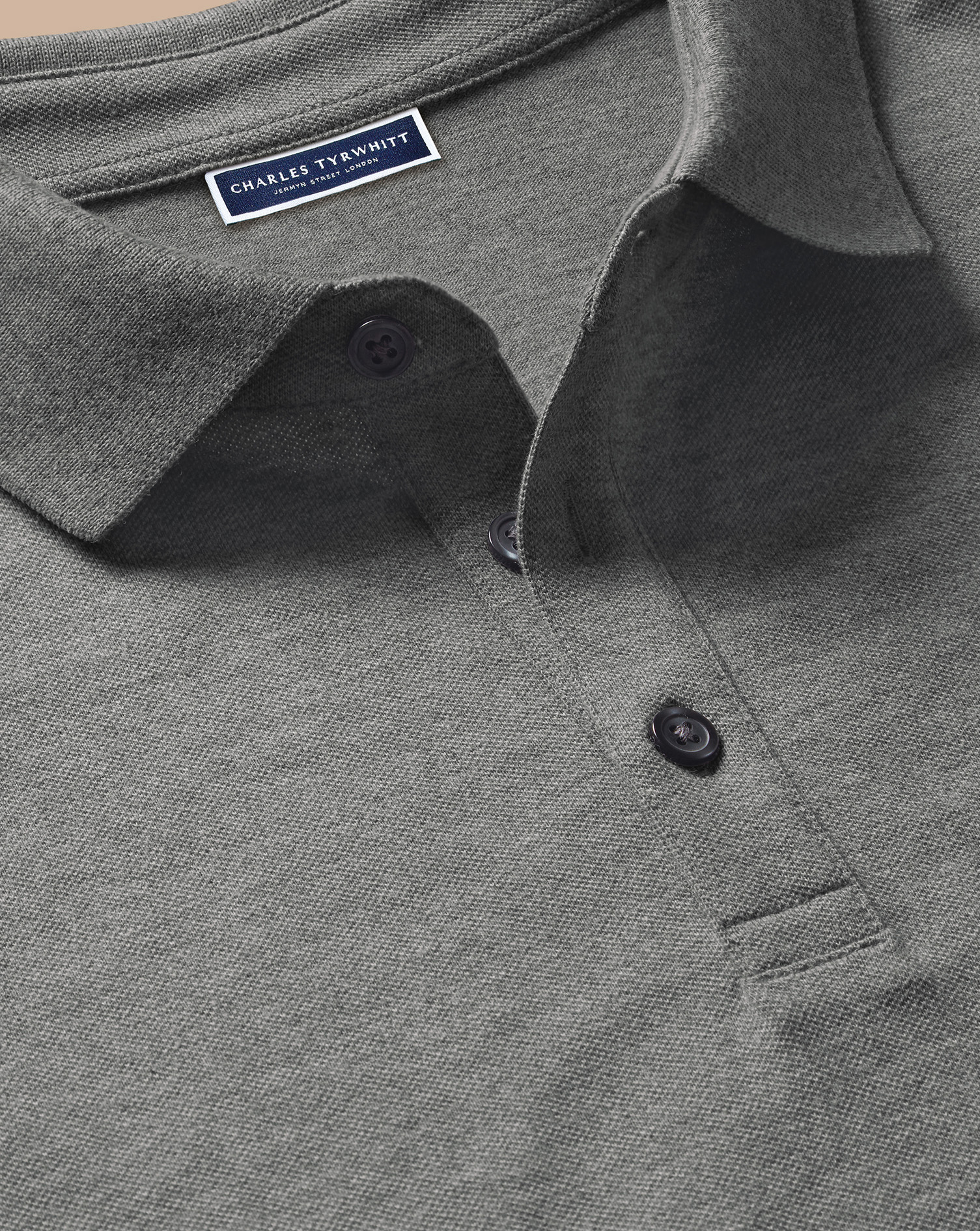 Tyrwhitt Pique Polo - Grey