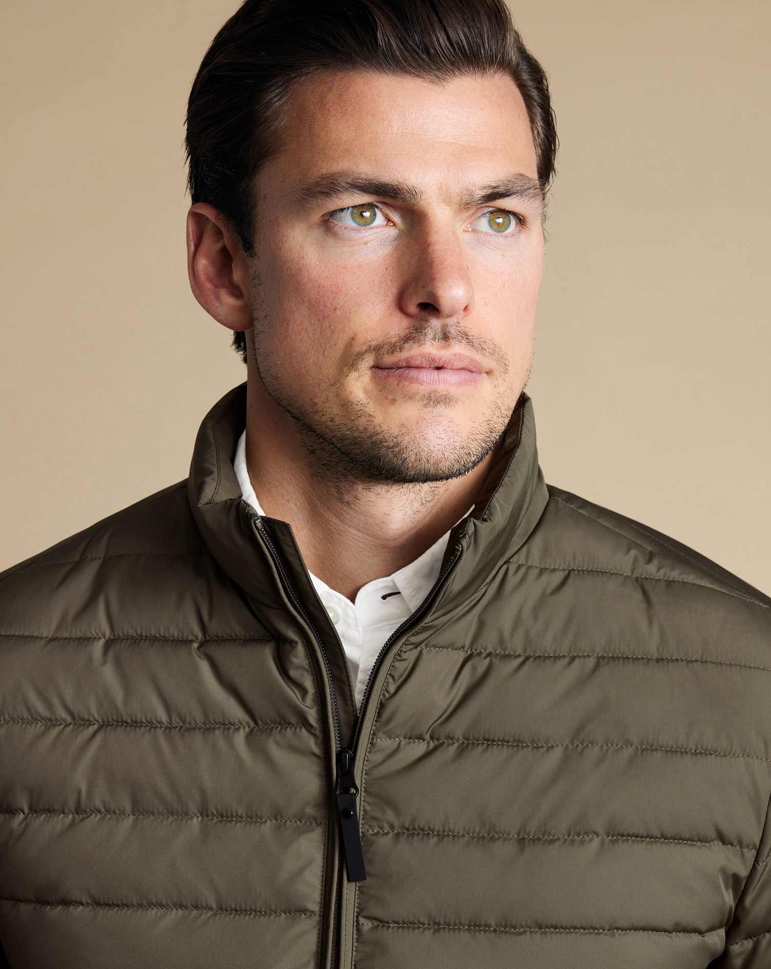 Lightweight Quilted Jacket - Olive Green