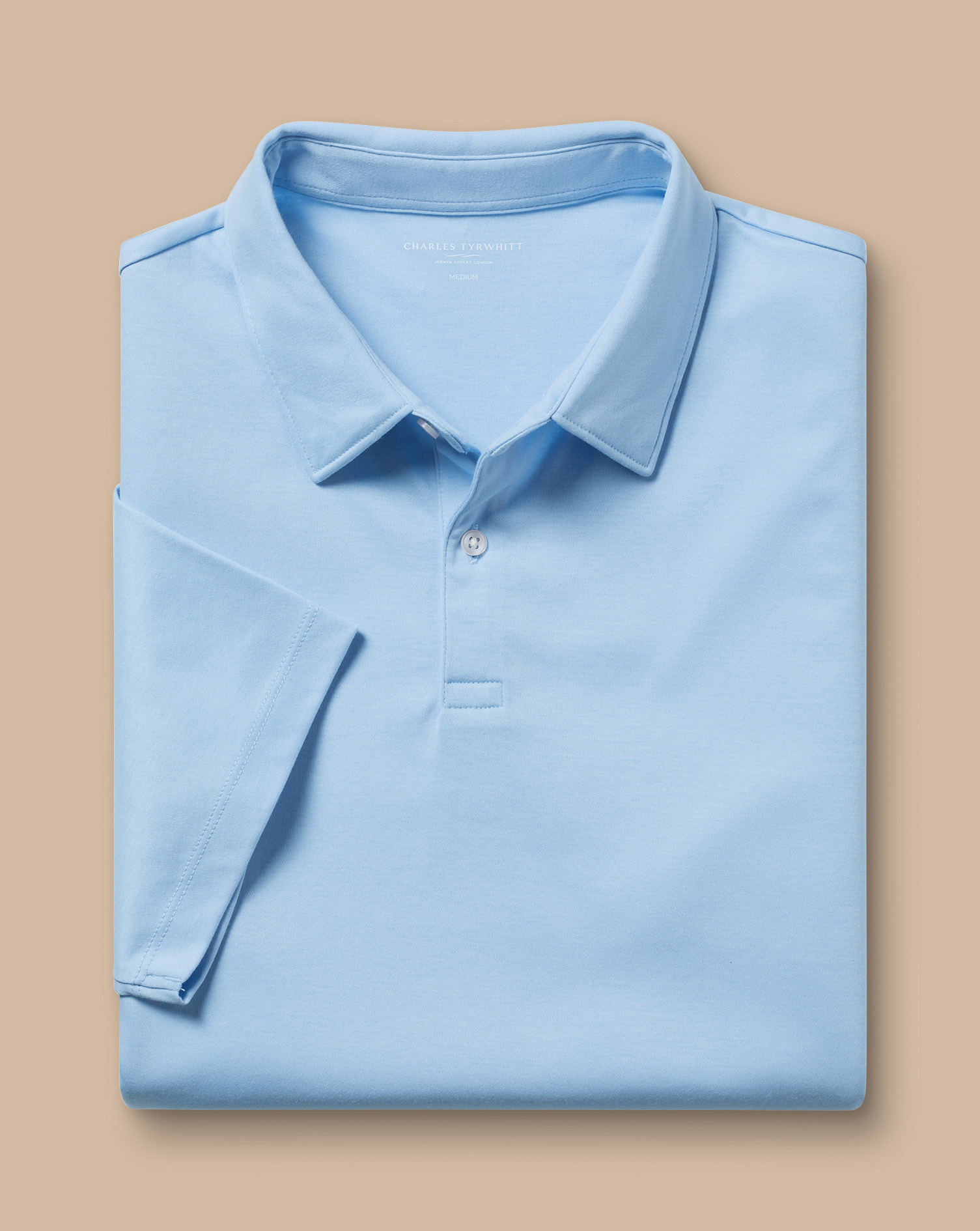 Smart Jersey Polo - Sky Blue