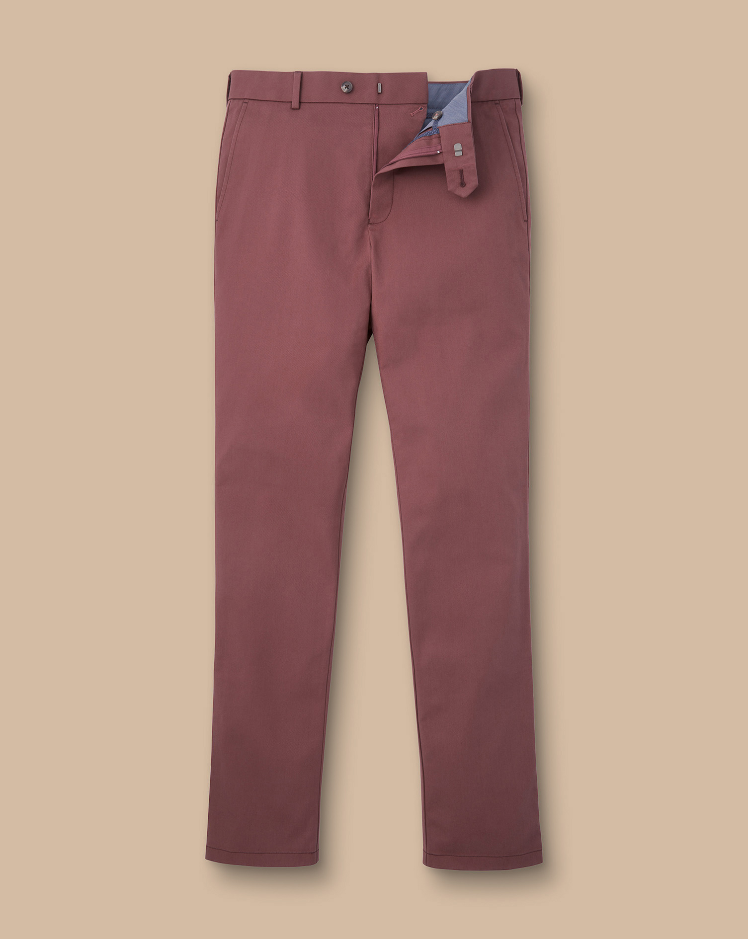 Ultimate Non-Iron Chinos - Dark Pink