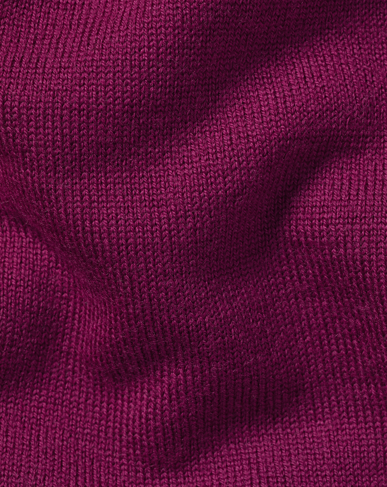 Merino Zip Neck Jumper - Dark Pink