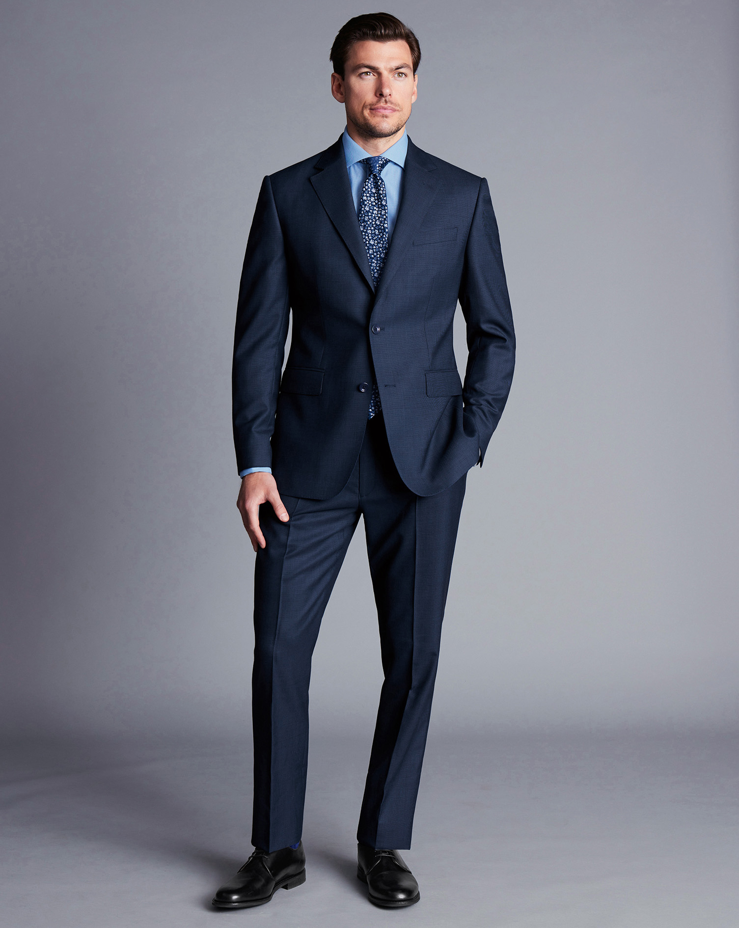 Ultimate Performance End On End Suit Trousers - Ink Blue