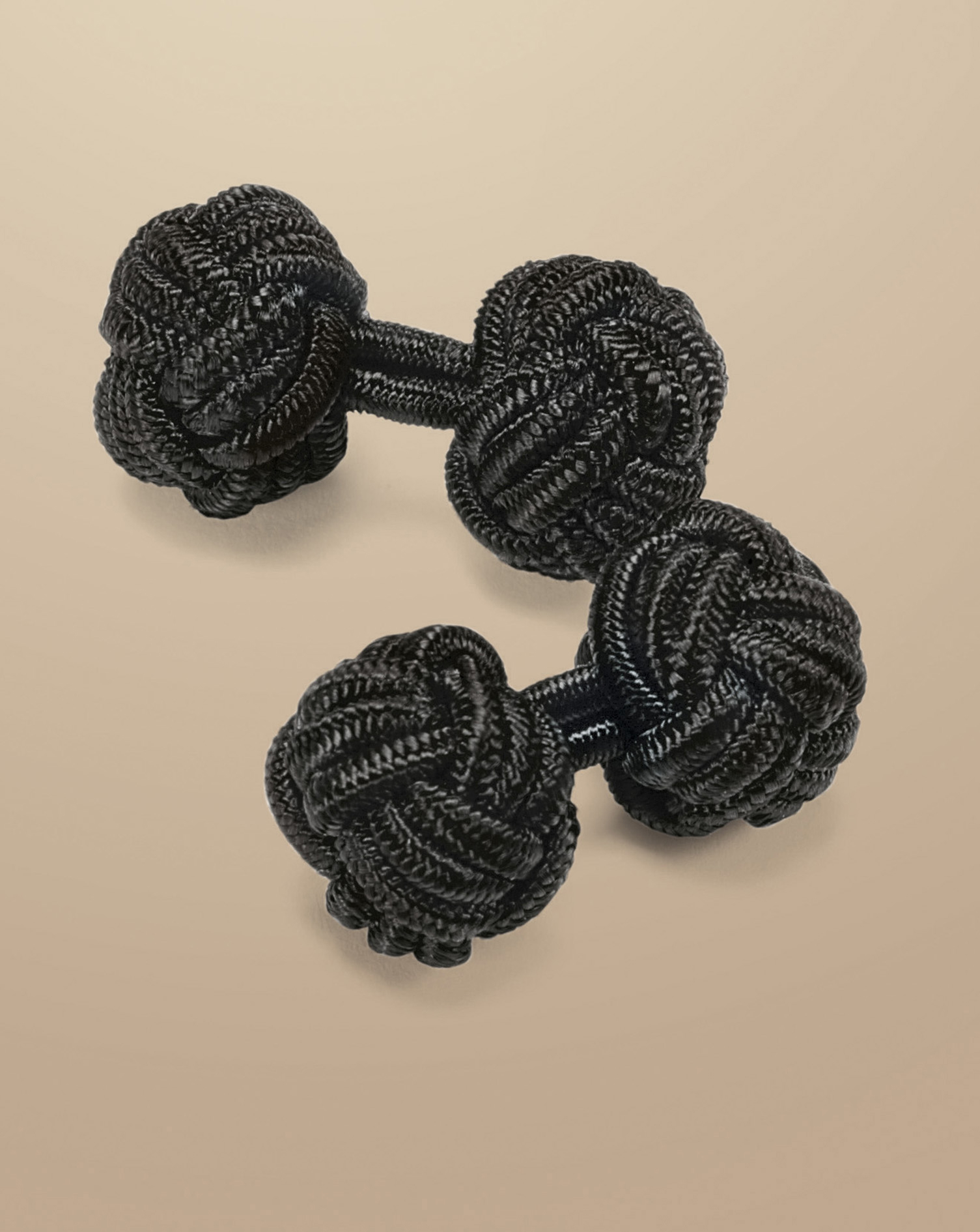 Knot Cufflinks - Black