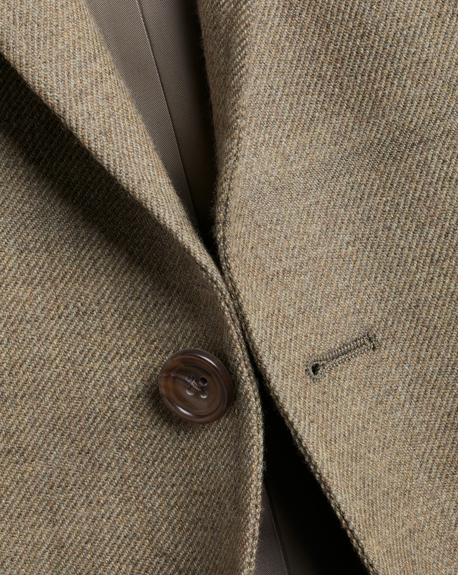 Twill Wool Texture Jacket - Oatmeal