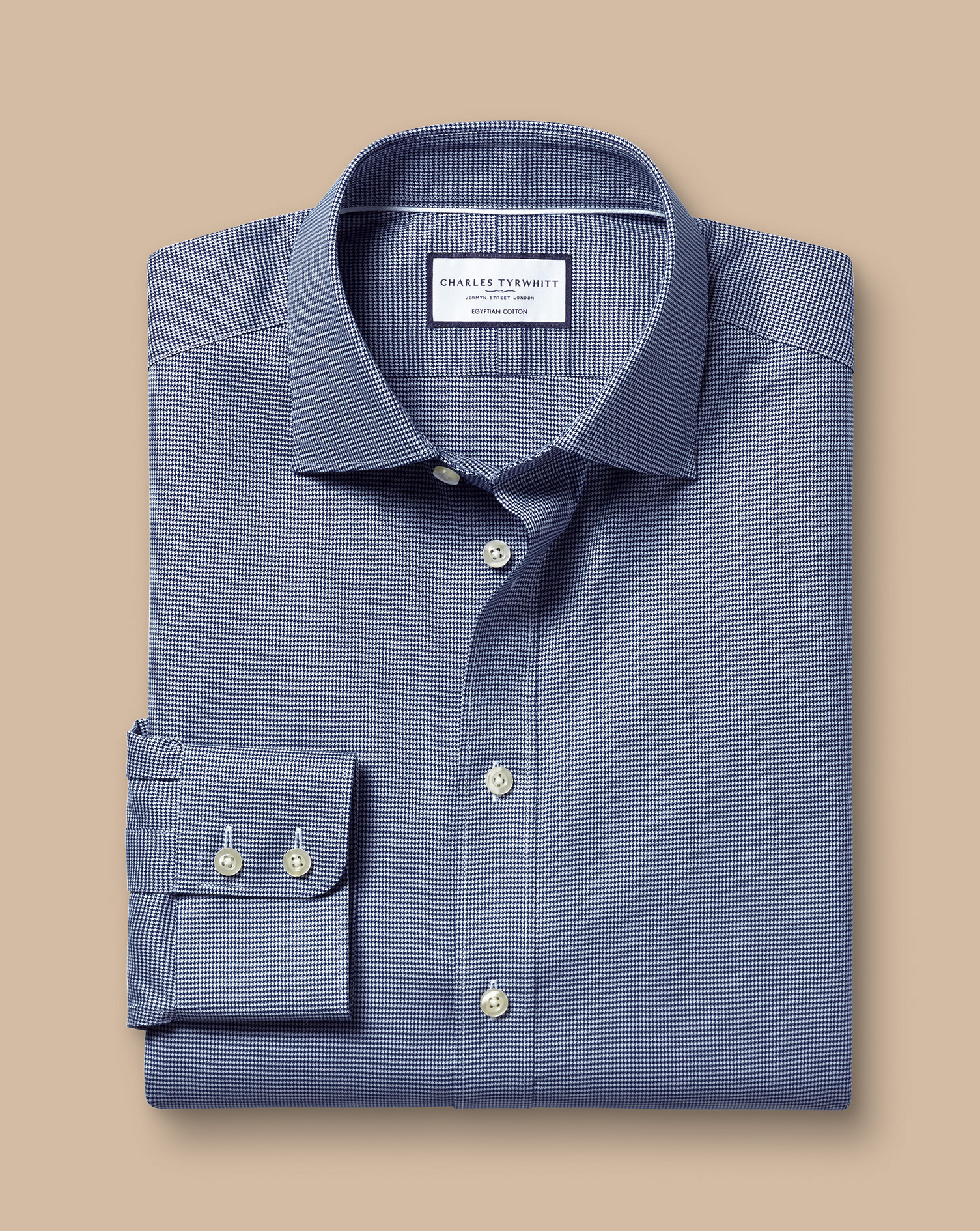 Luxury Puppytooth Shirt - Royal Blue 