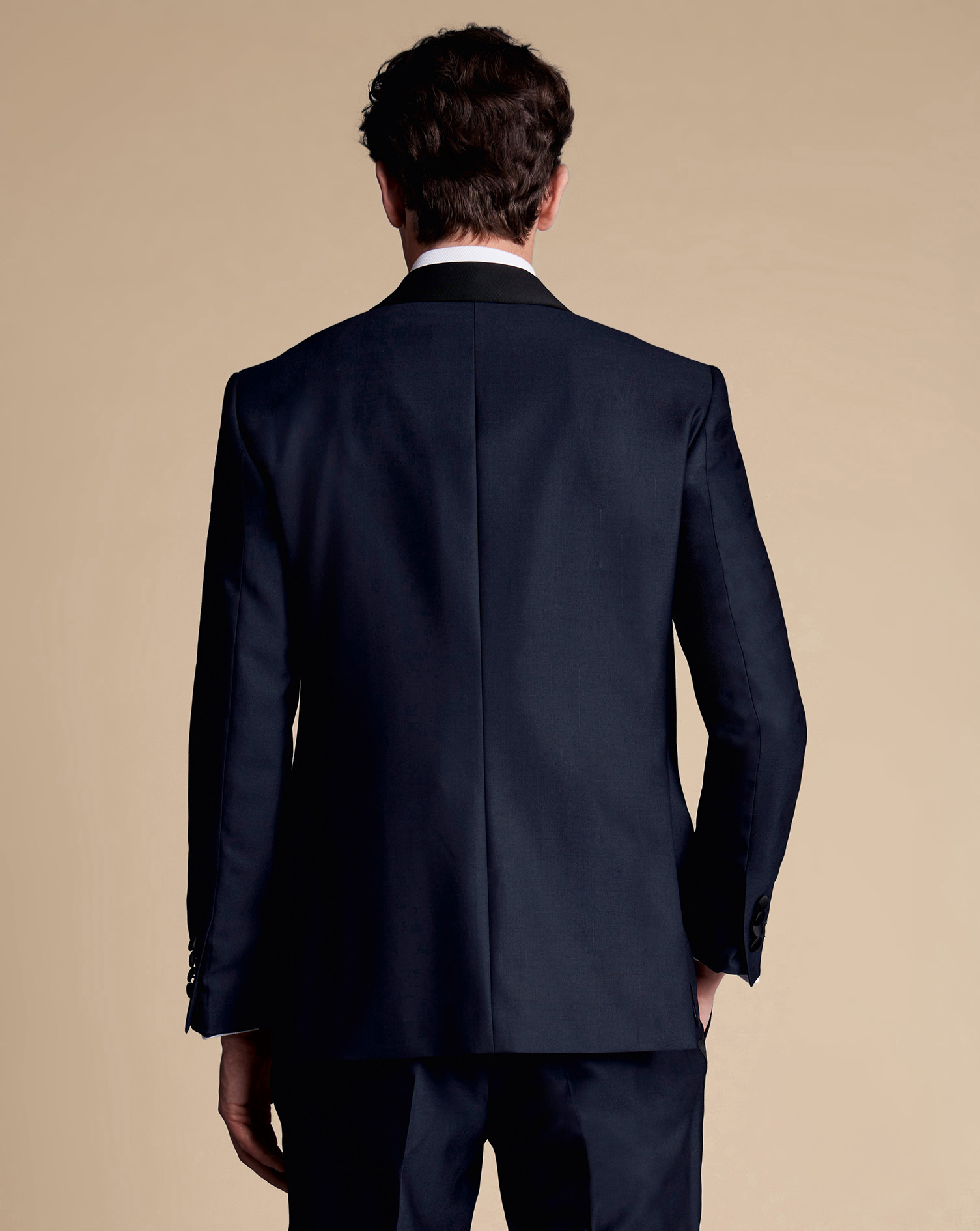 Shawl Lapel Dinner Suit Jacket - Dark Navy