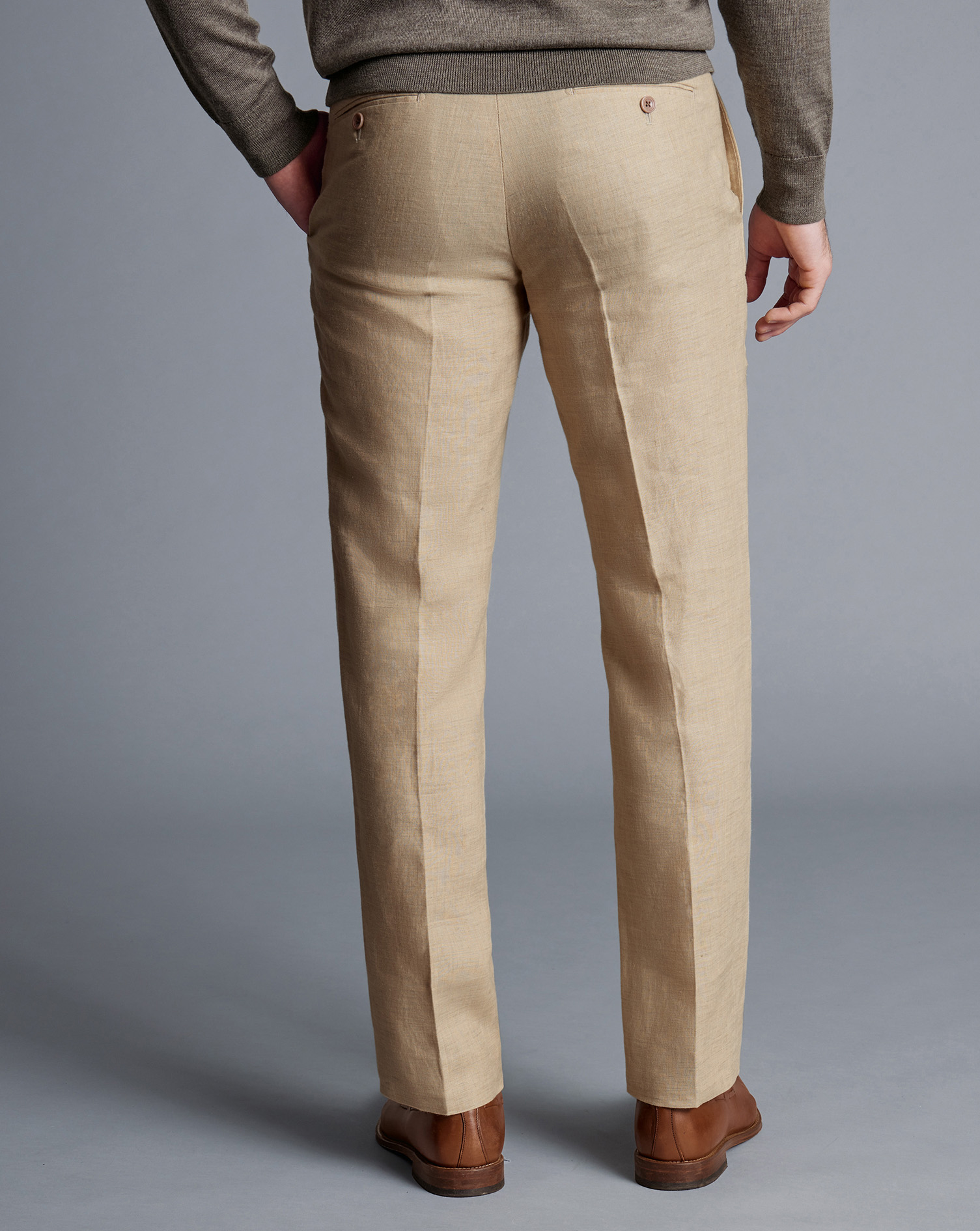 Linen Trousers - Stone