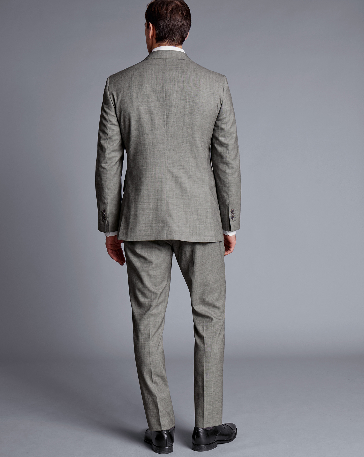 Sharkskin Suit Jacket - Light Grey