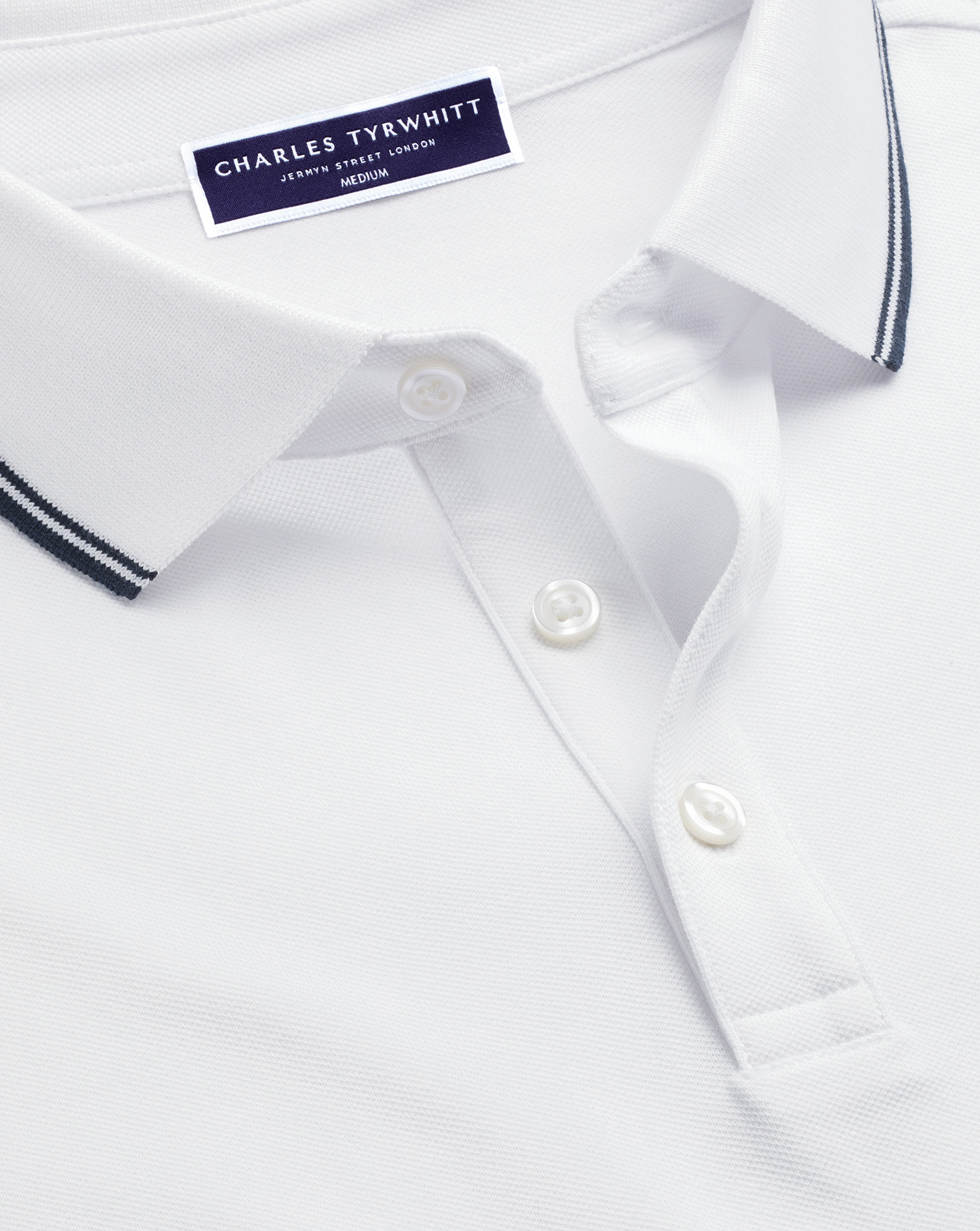 Tyrwhitt Pique Polo - White