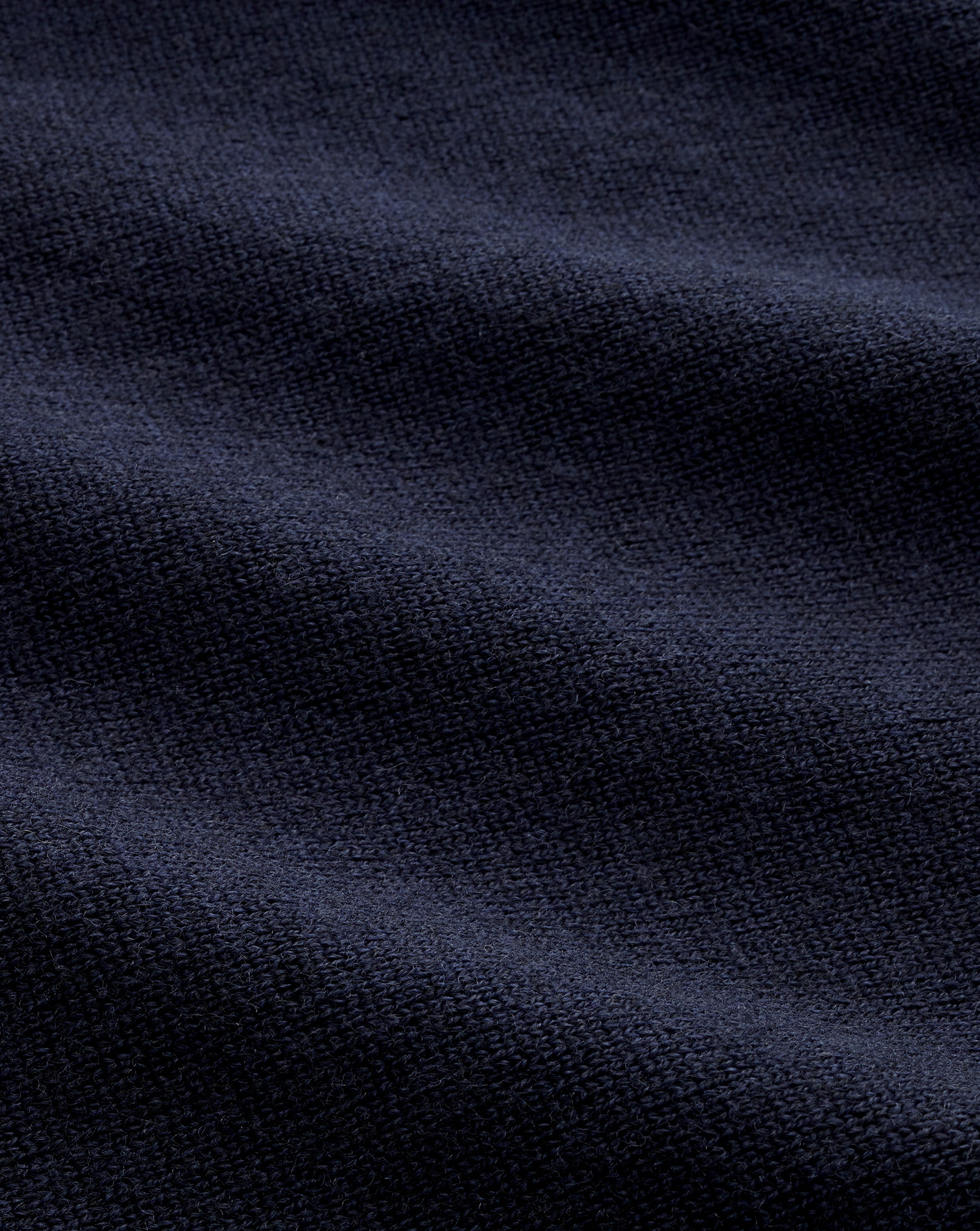 Merino Zip Neck Jumper - Navy