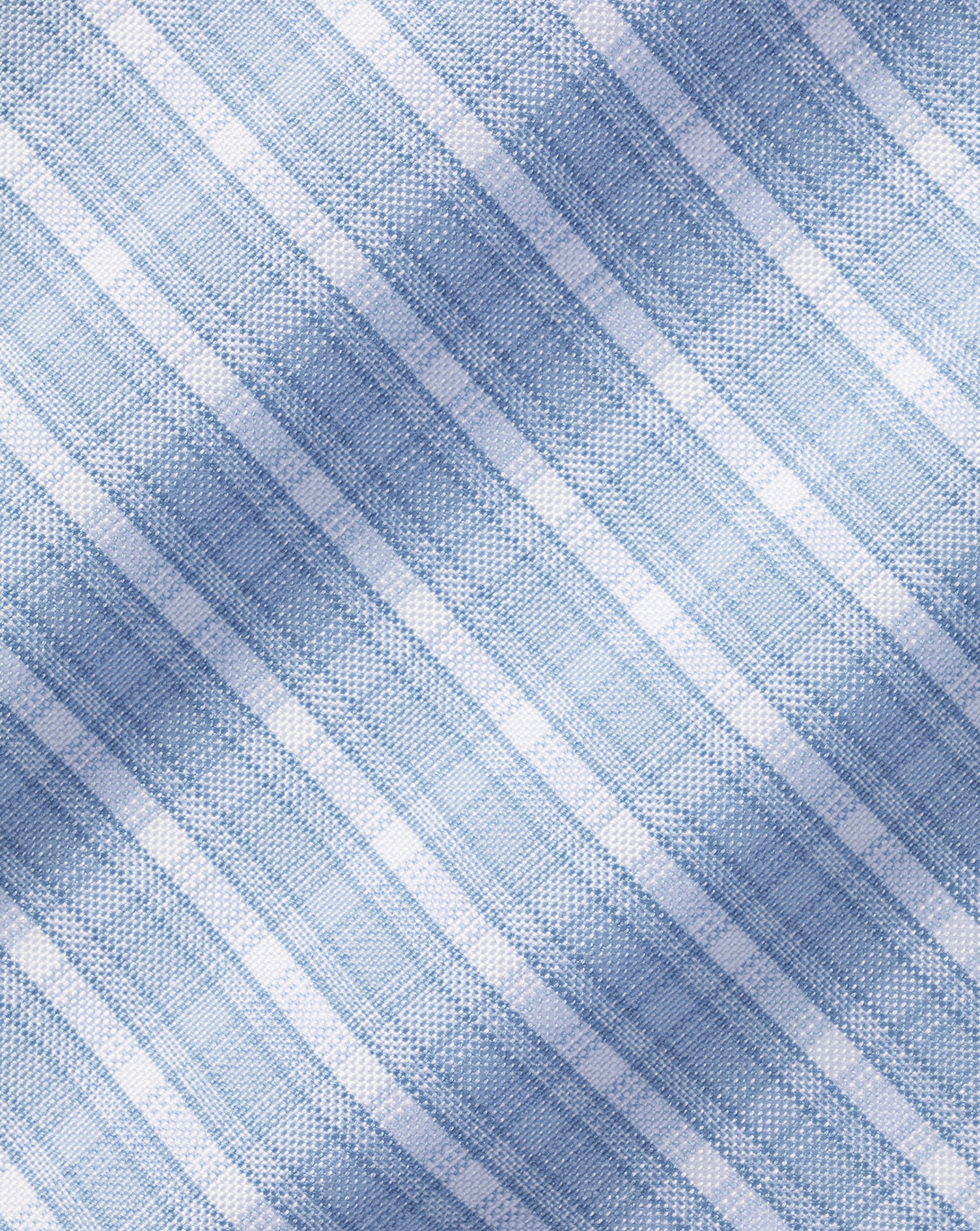 Button-Down Collar Non-Iron Windowpane Check Shirt - Sky Blue