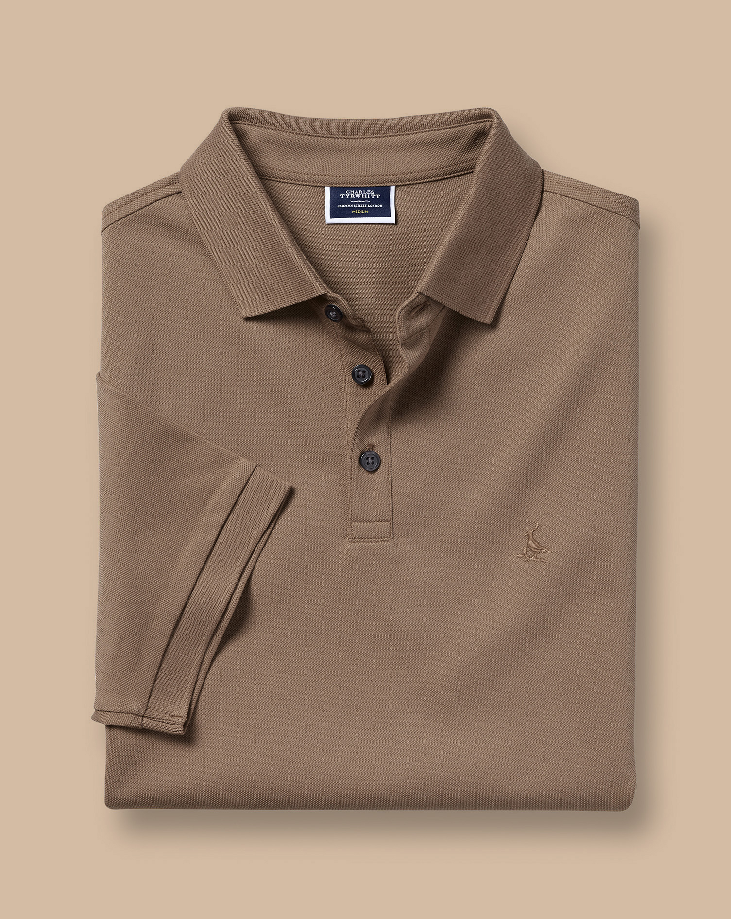 Tyrwhitt Pique Polo - Camel