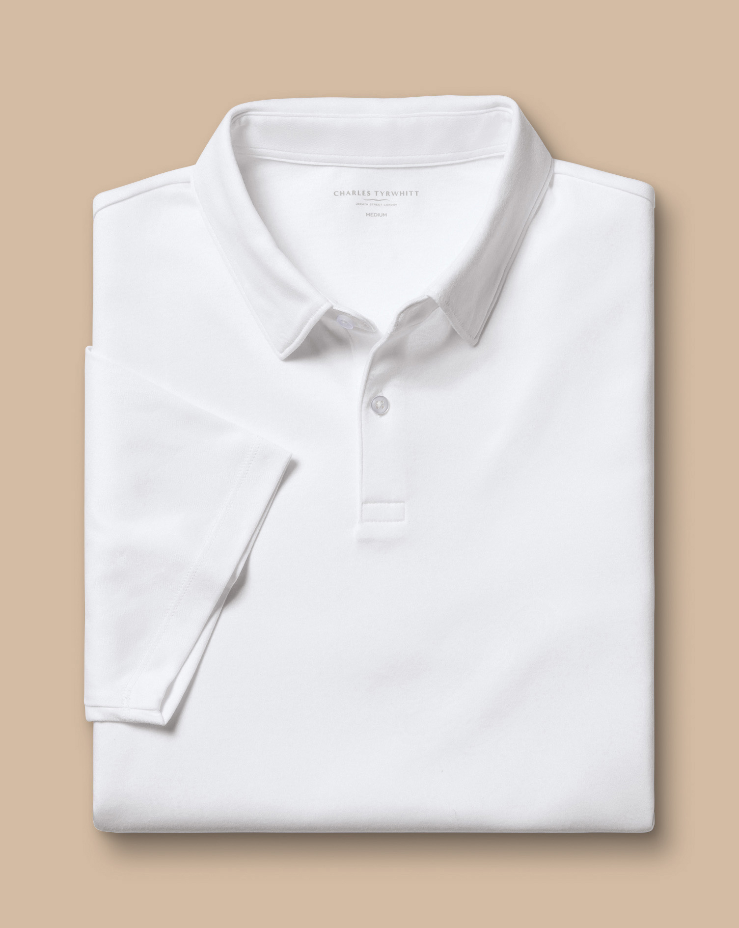 Performance Smart Jersey Polo - White