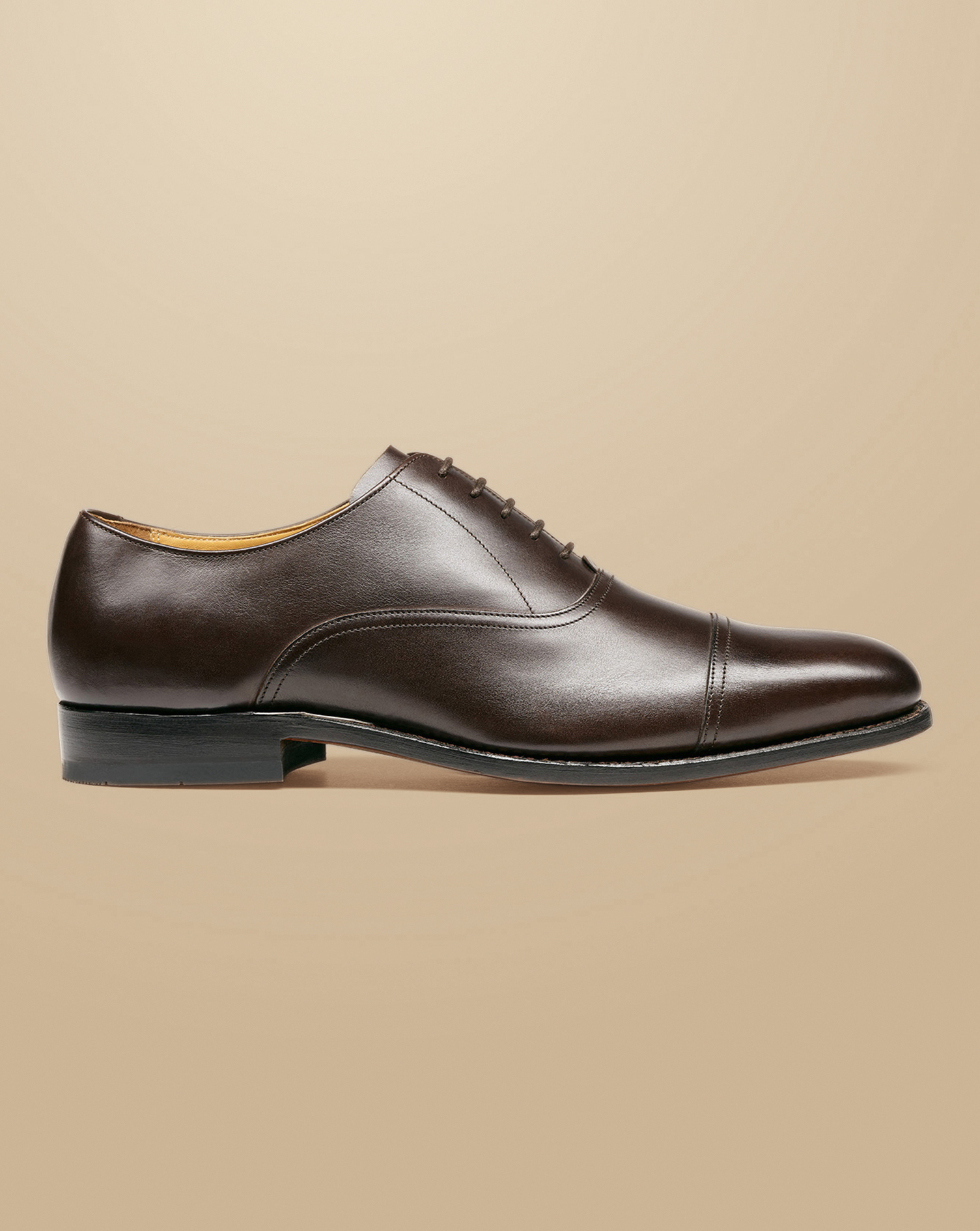 Charles Tyrwhitt Leather Oxford Shoes In Brown