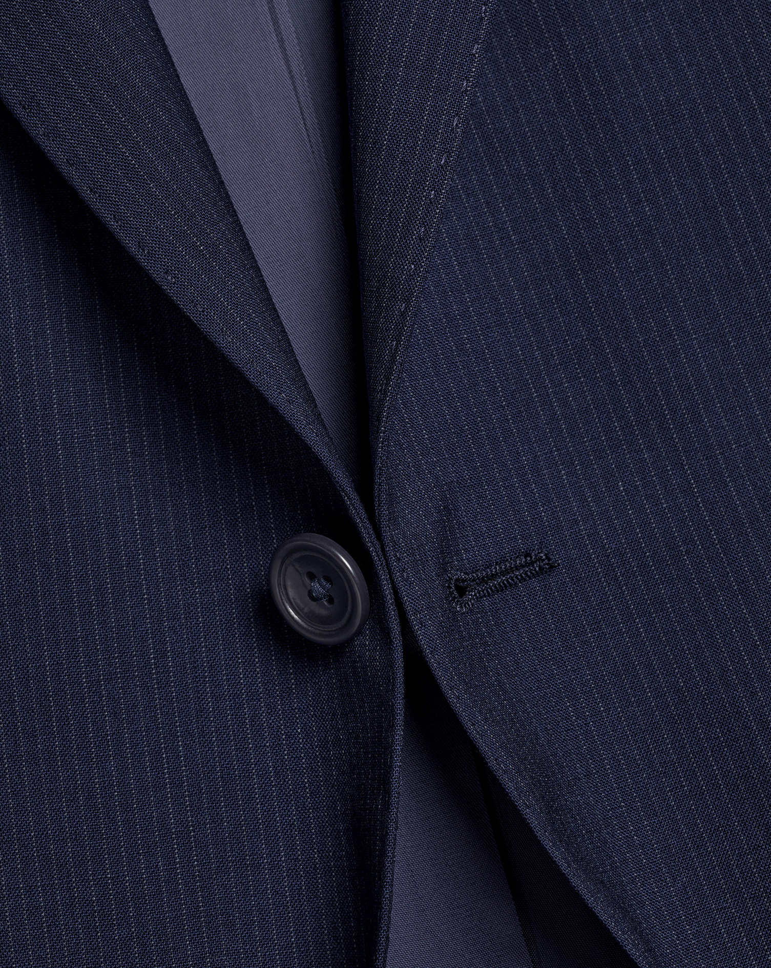 Micro Stripe Suit - Navy