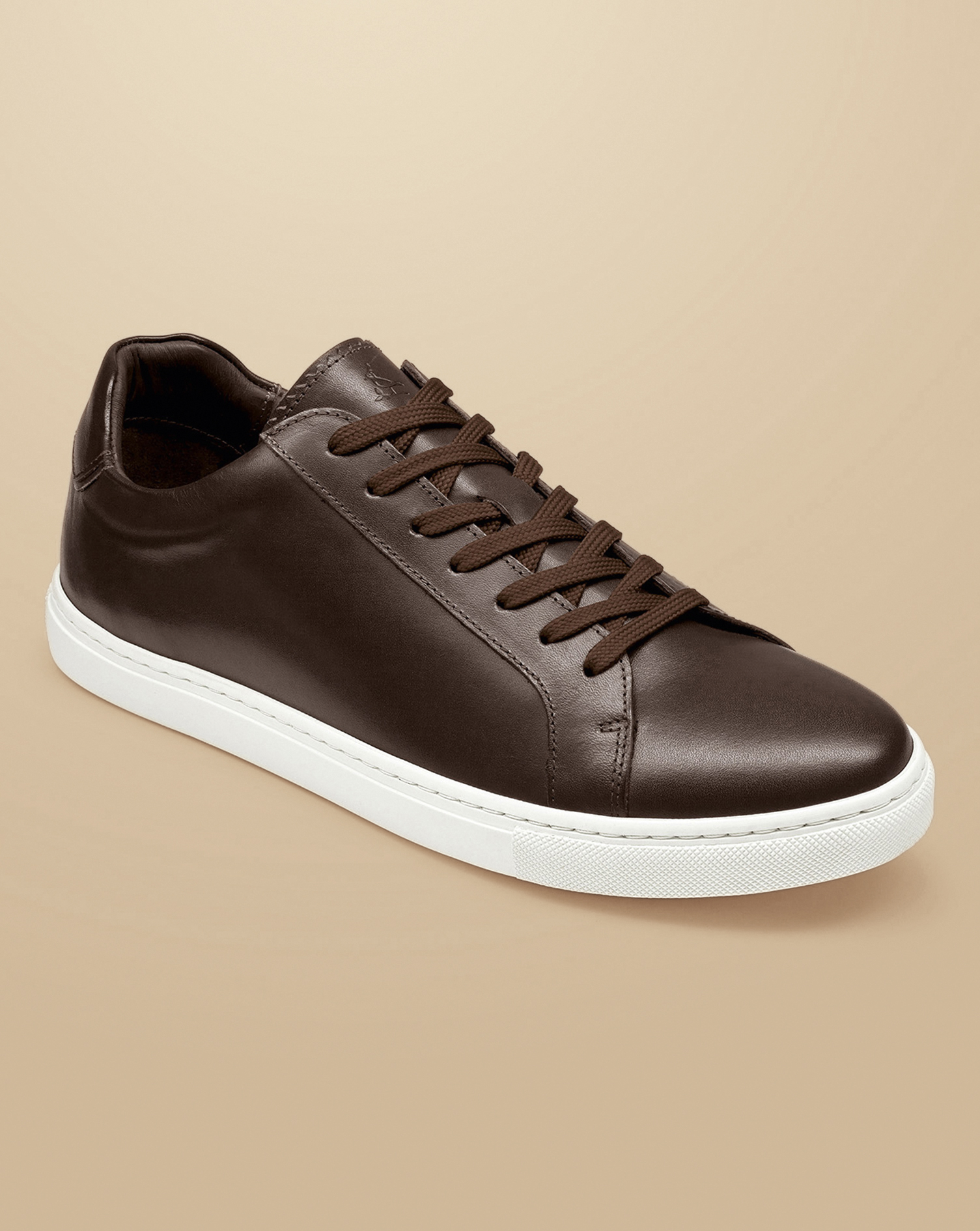 Leather Trainers - Dark Chocolate