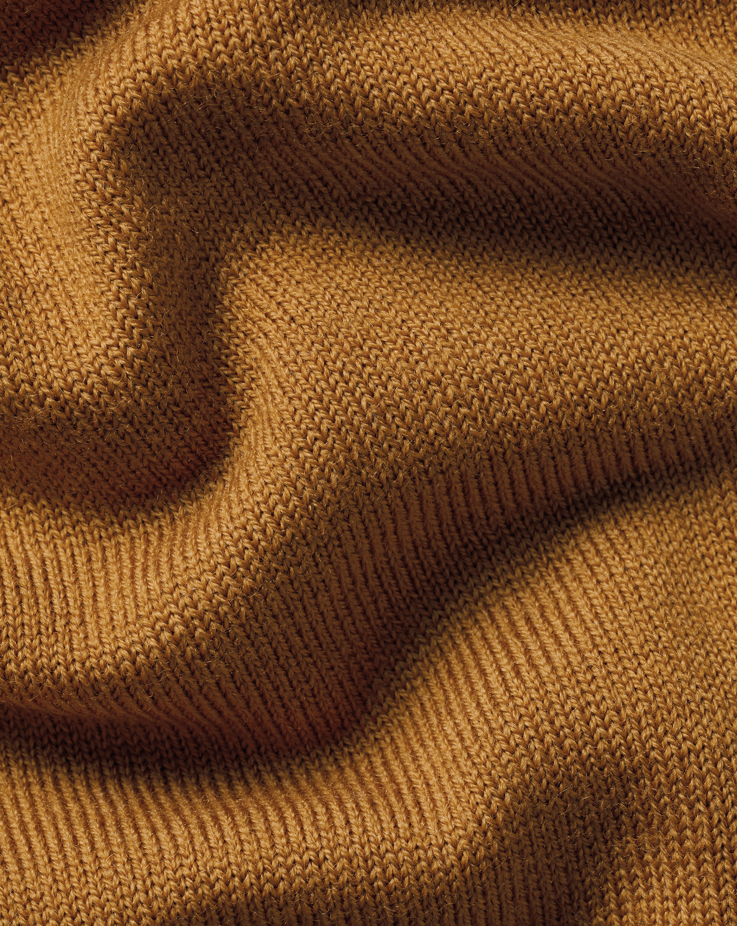 Merino V-Neck Jumper - Gold