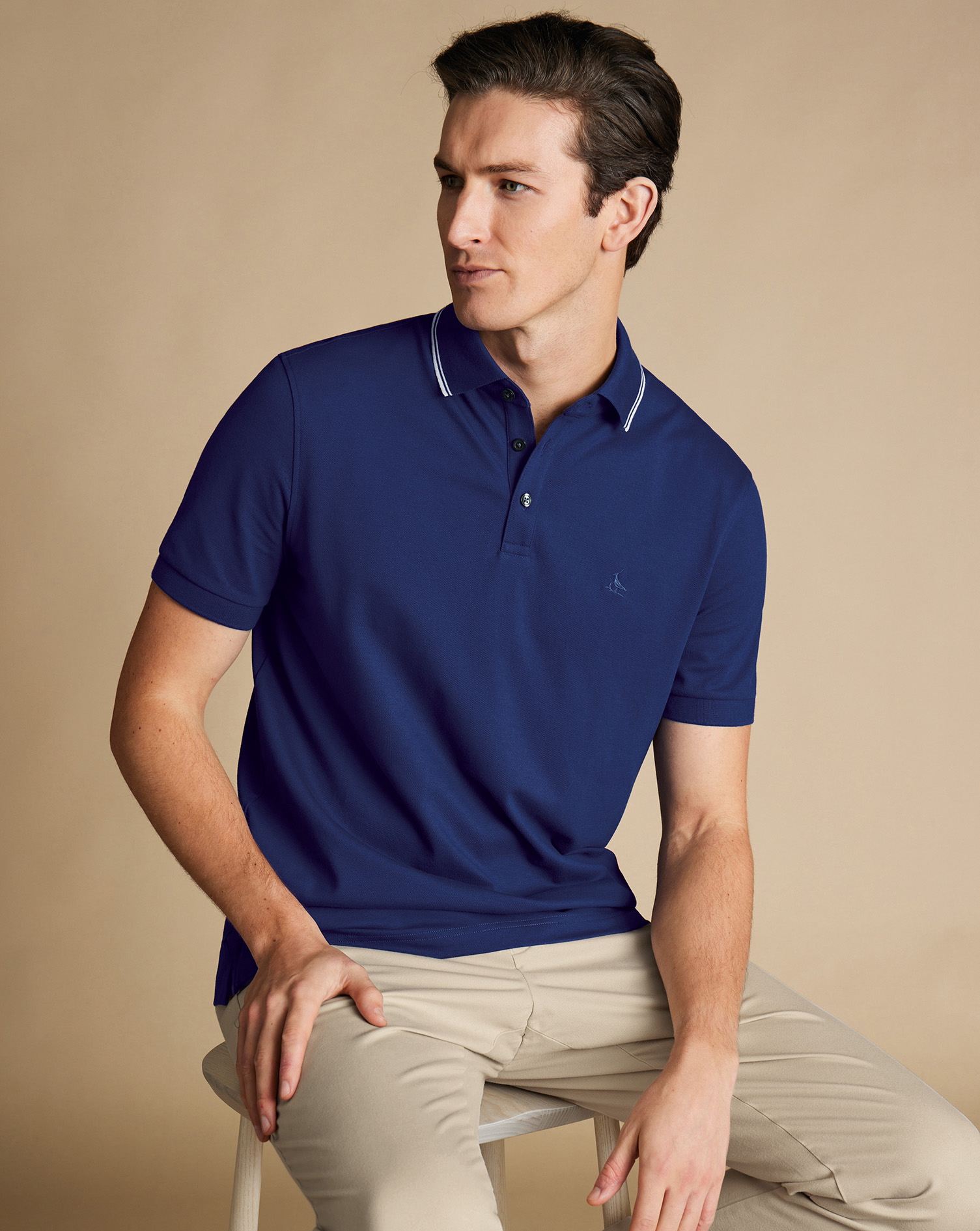 Tyrwhitt Pique Polo - Royal Blue