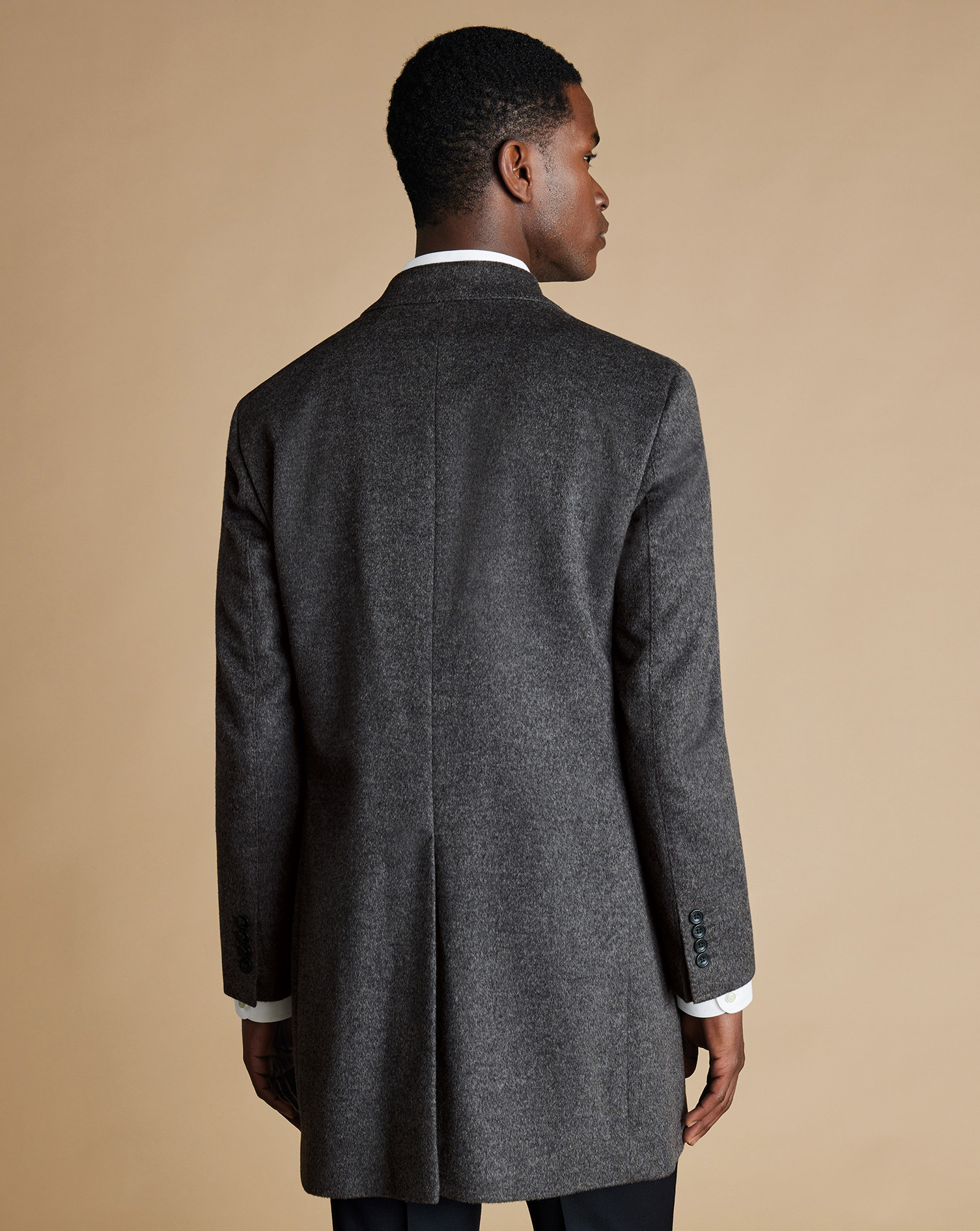 Wool Overcoat - Dark Grey