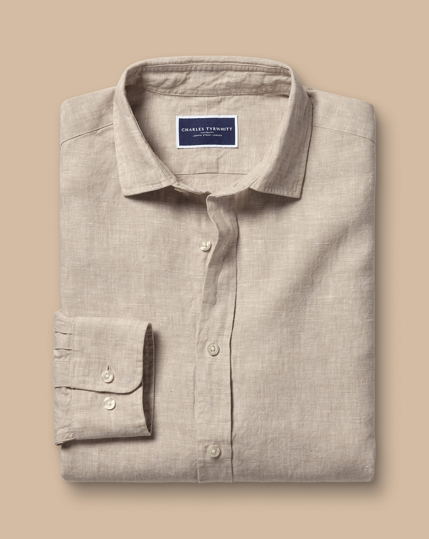 Pure Linen Shirt - Oatmeal