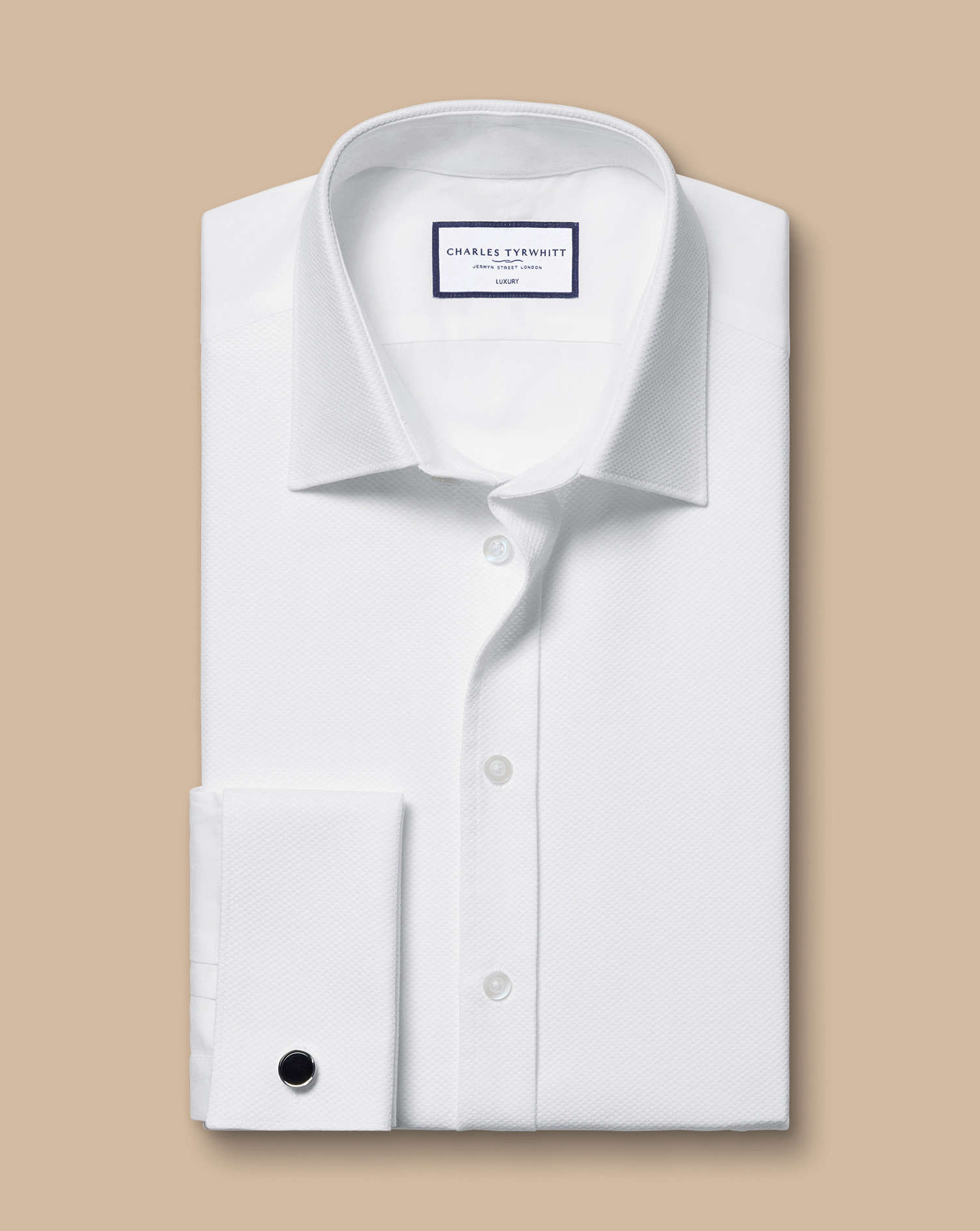 Marcella Bib Evening Shirt - White